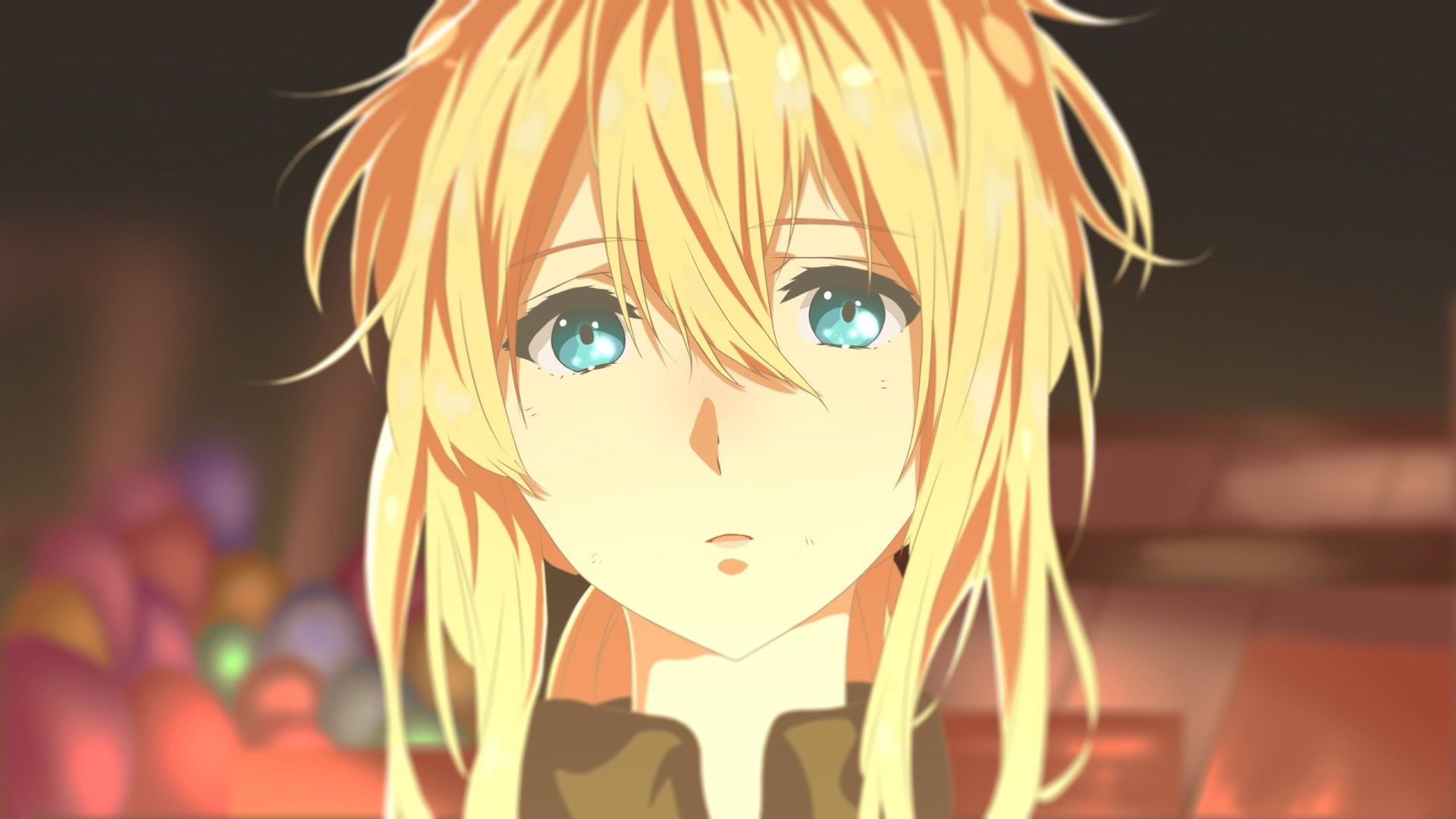 multi colored, representation, toy, close-up, creativity, still life, focus on foreground, Violet Evergarden (Character), human face, clown, male likeness, HD Wallpaper