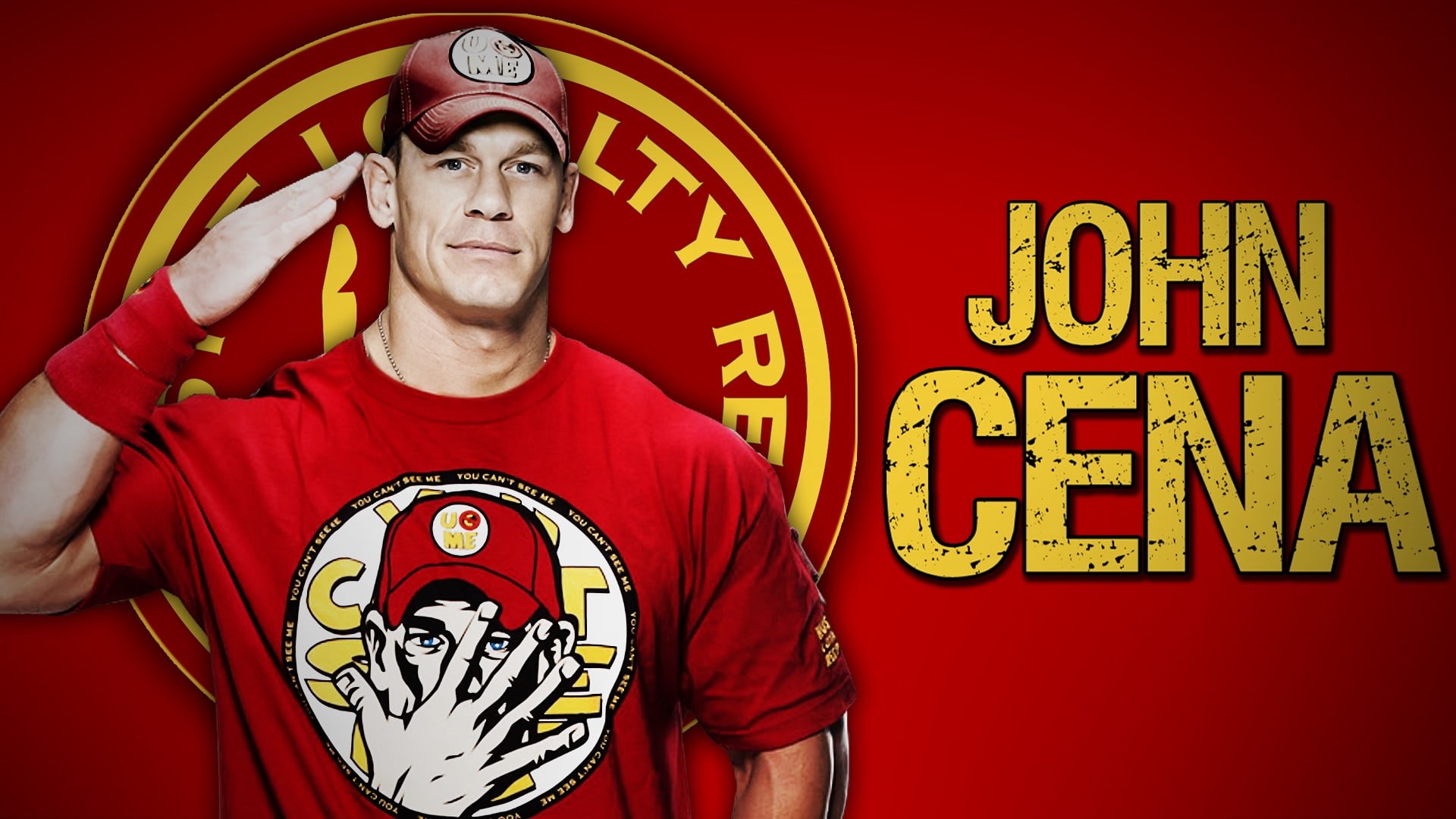 american Culture, hood - clothing, one Person, standing, art and craft, patriotism, representation, indoors, people, red, male likeness, wwe, rapper, cena, HD Wallpaper