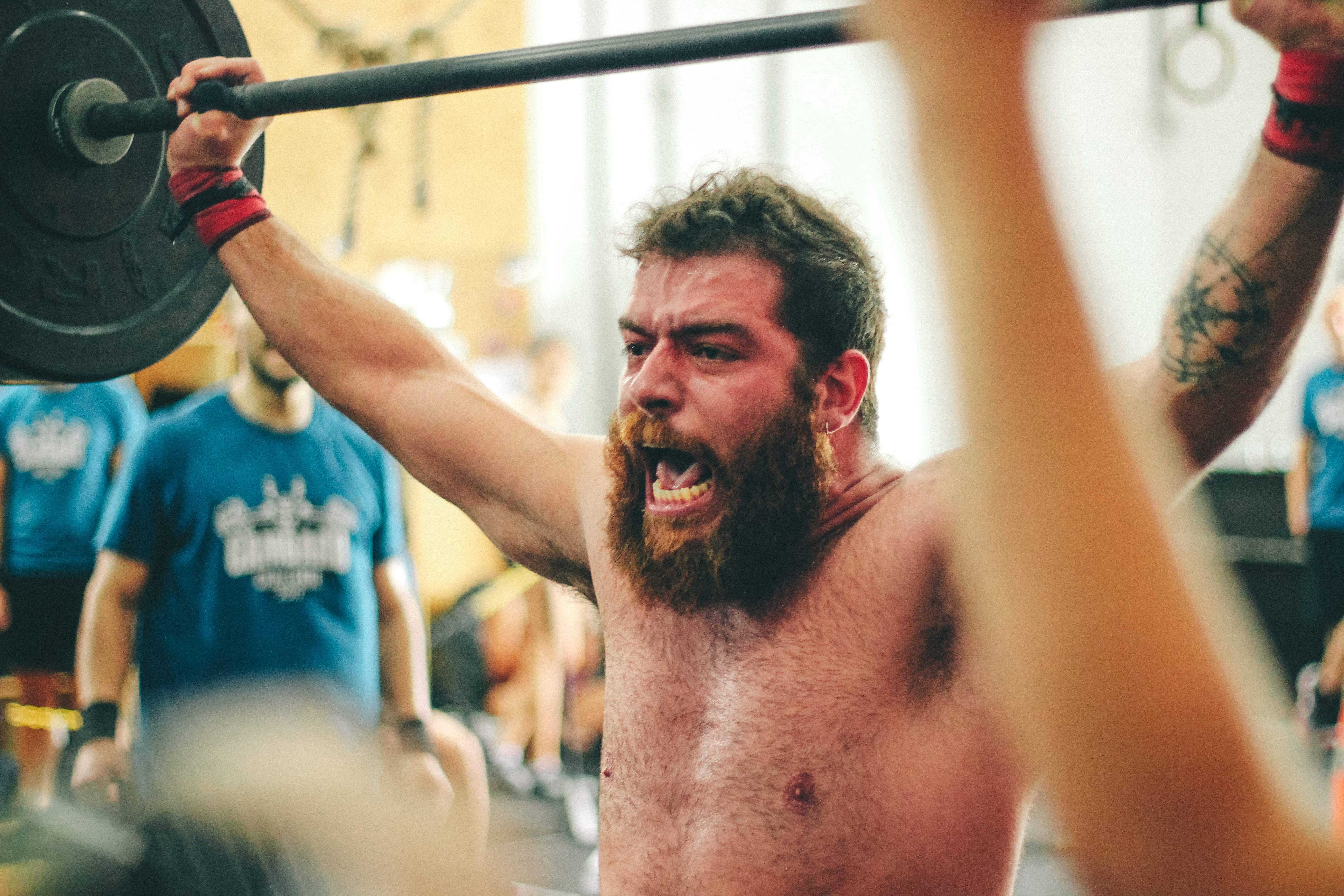 black, workout, weightlifting, weight, fit, brawny, person, muscles, one person, training, strong, body conscious, shirtless, sports training, beard, energy, HD Wallpaper