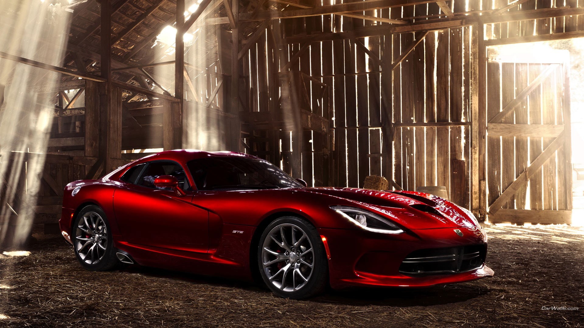 luxury, Dodge Viper, architecture, street, sports car, no people, transportation, day, vehicle, land vehicle, mode of transportation, city, shiny, red, HD Wallpaper