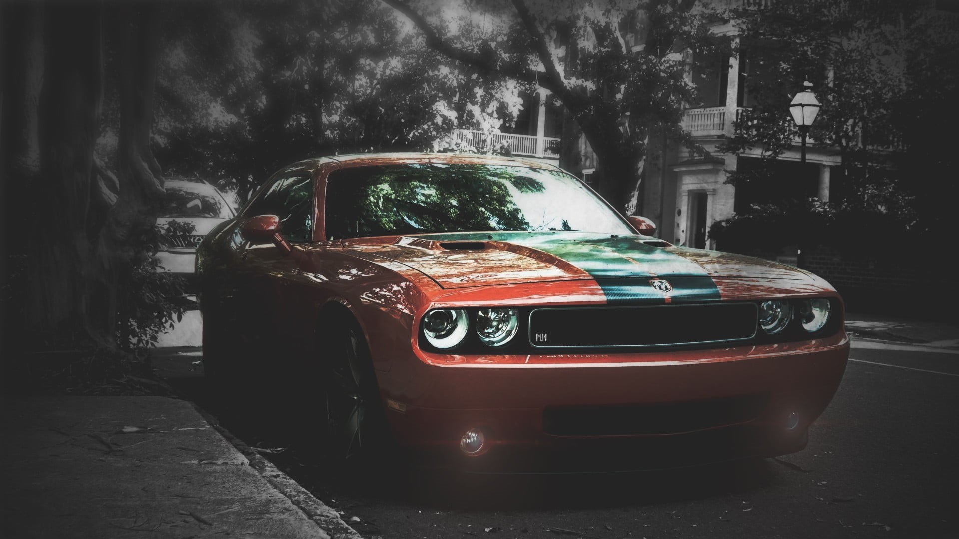 outdoors, city, grille, obsolete, mustang, ford, vintage Car, coupe, wheel, no People, red, retro Styled, mode of Transport, street, classic, front View, HD Wallpaper