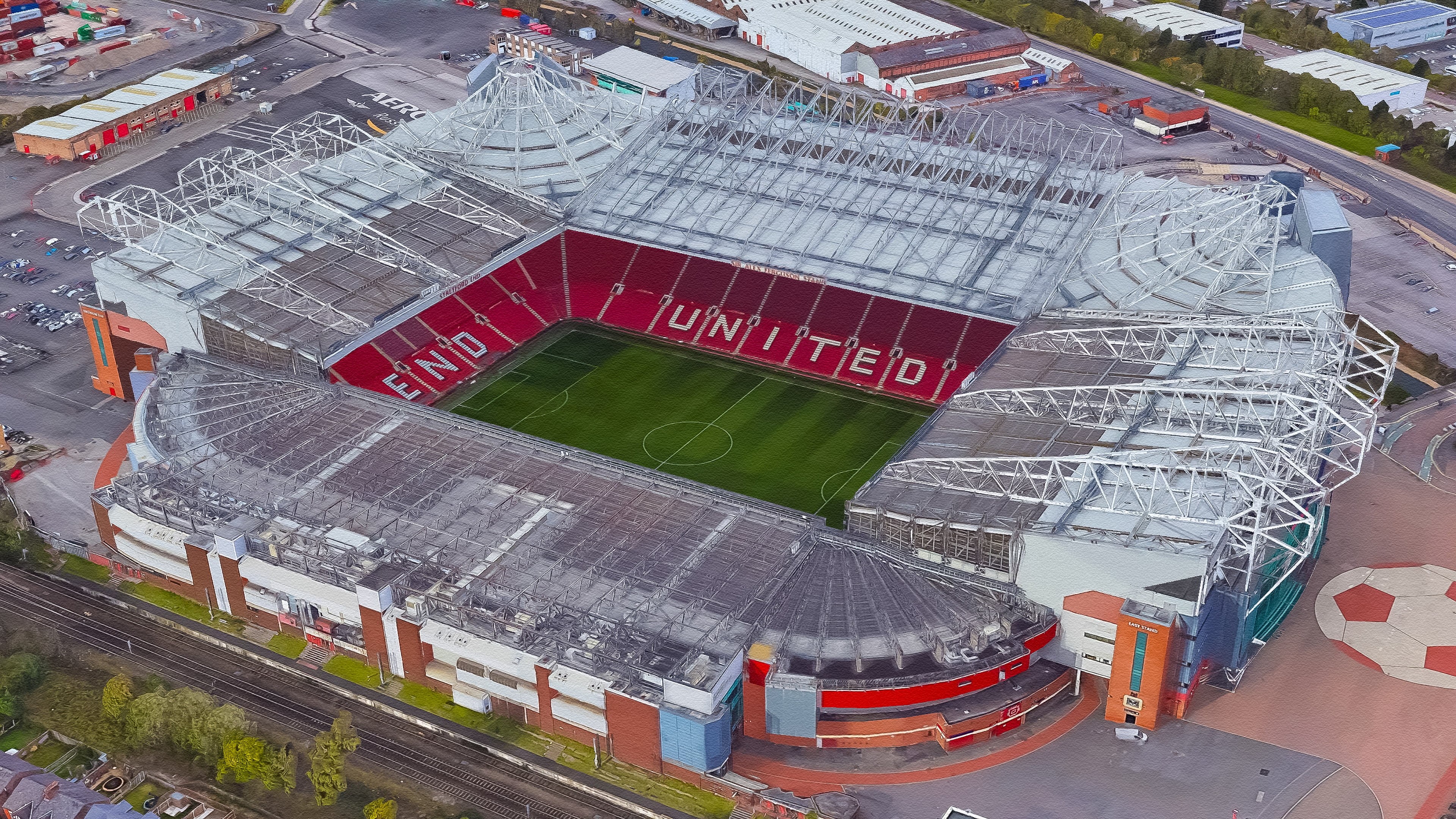 Sports, Stadium, Manchester United F.C., 4K, HD Wallpaper