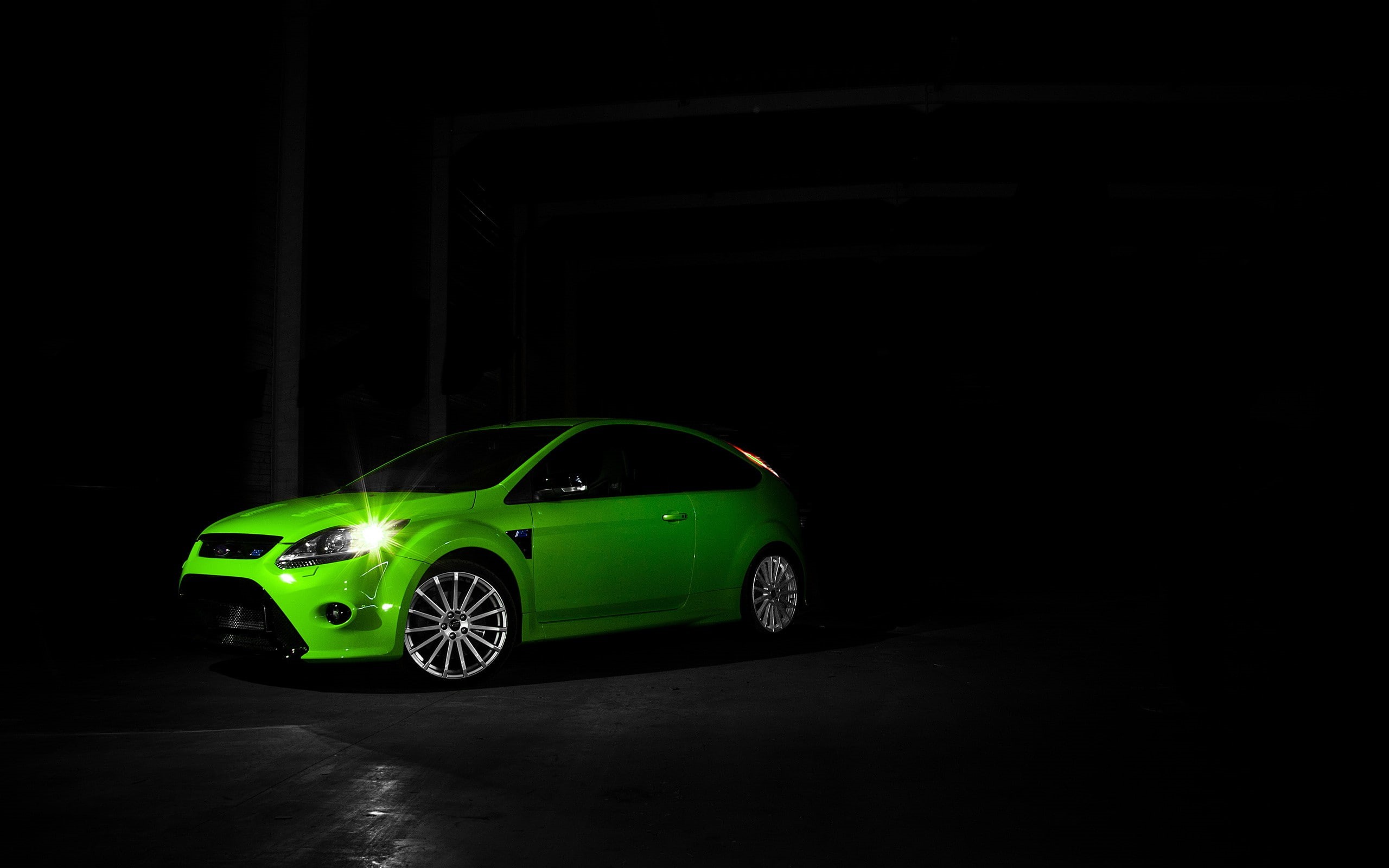 2K, retro styled, Ford, toy, ford focus, shiny, indoors, sports car, land vehicle, toy car, copy space, studio shot, transportation, Ford Focus RS, no people, HD Wallpaper