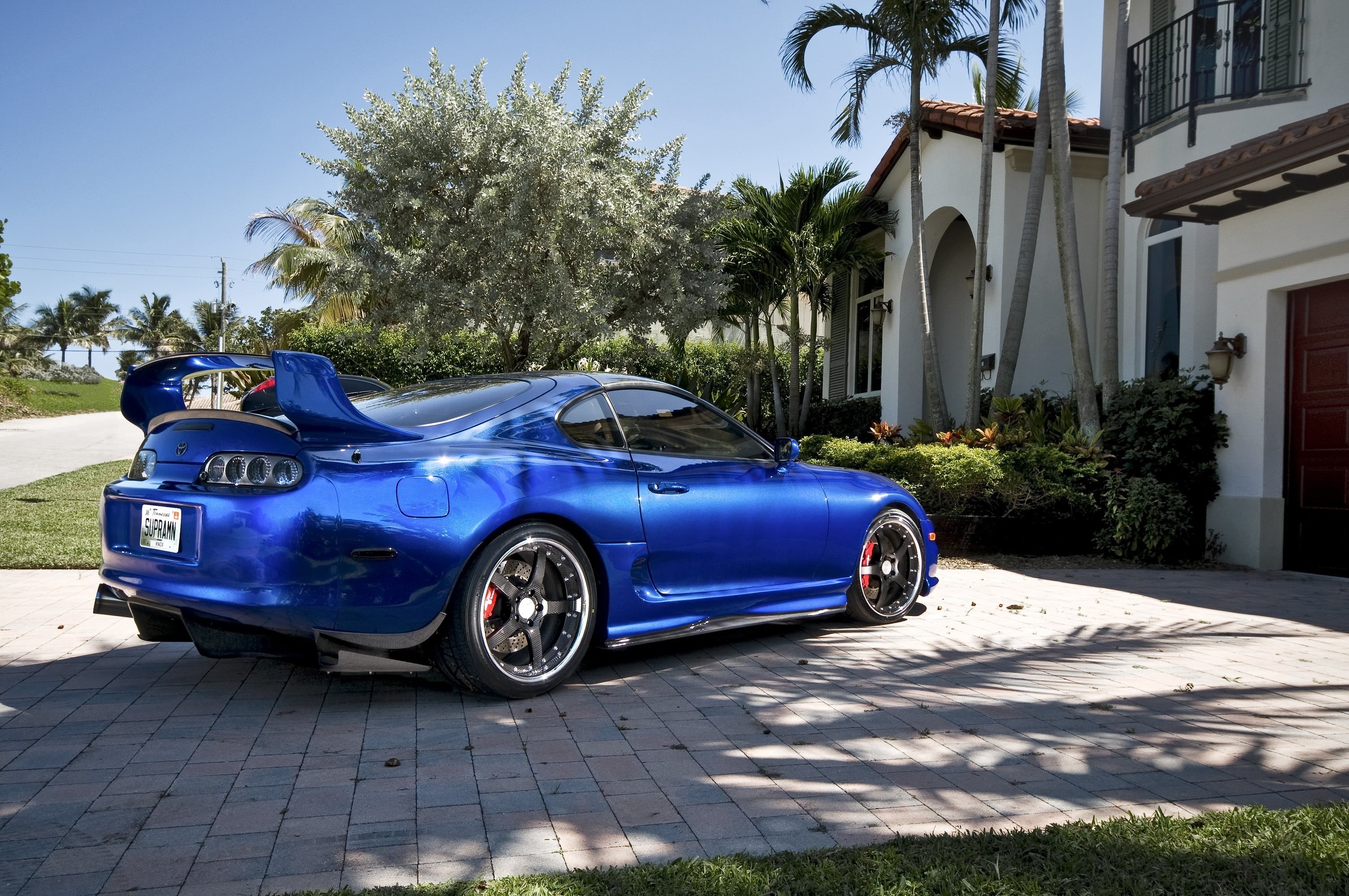engine, car, wallper, sports Car, Supra, auto, mode of transportation, plant, elegance, motor Vehicle, building exterior, tree, mode of Transport, convertible, HD Wallpaper