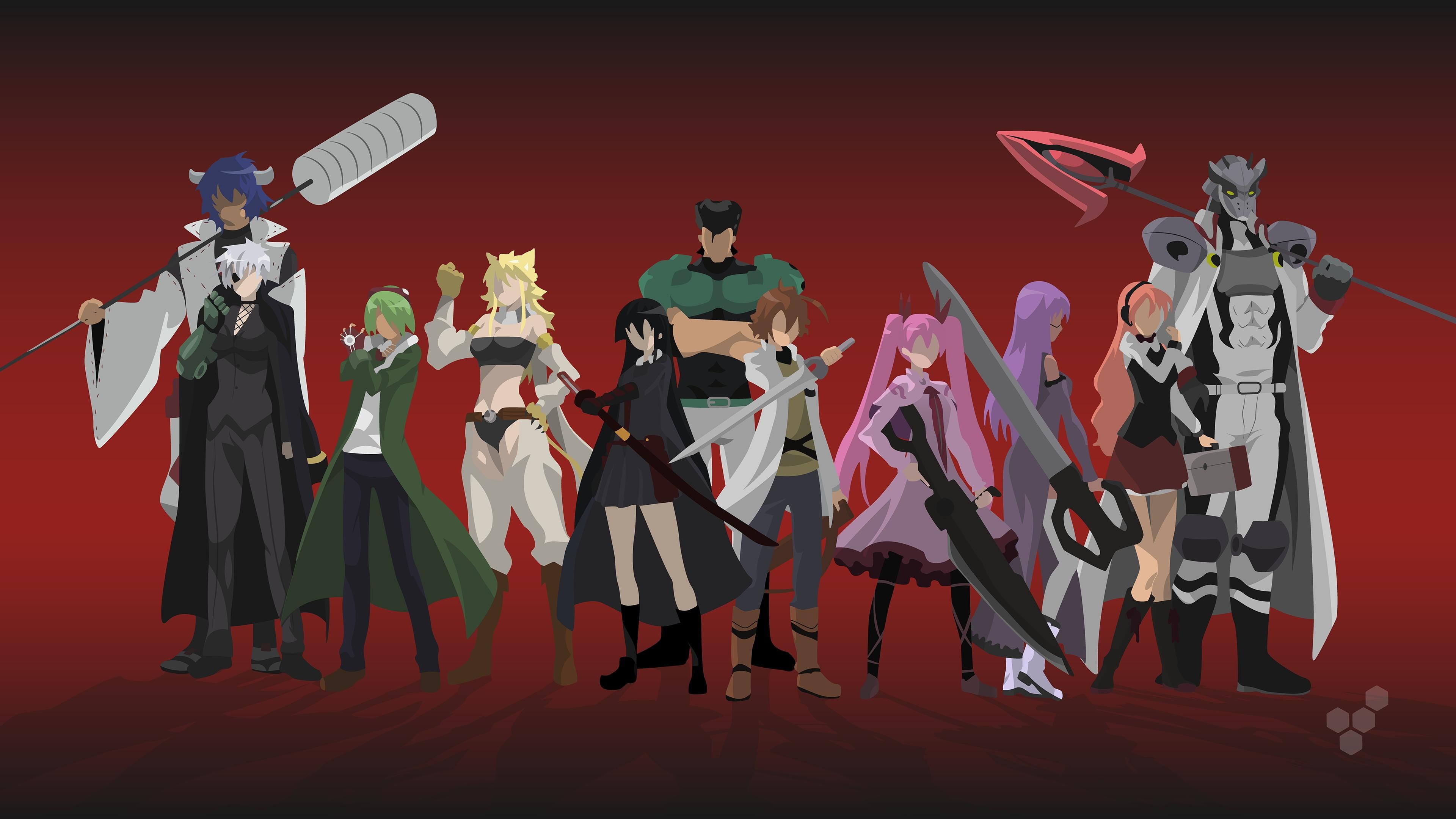 akame, ga, 4K, leone, lubbock, minimalism, tatsumi, kill, mine, akame ga kill, chelsea, najenda, sheele, bulat, HD Wallpaper