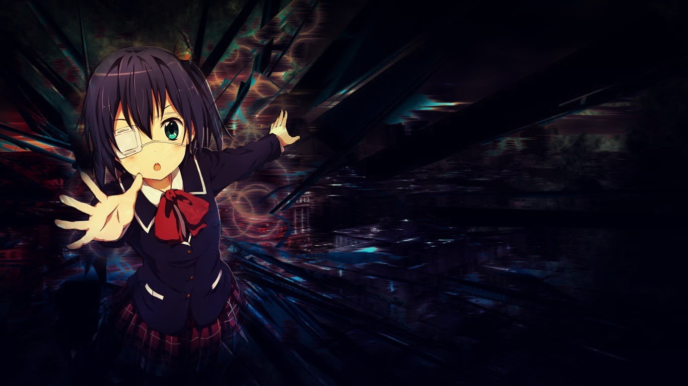 indoors, close-up, art and craft, black, haired, human representation, water, digital, Chuunibyou demo Koi ga Shitai!, toy, creativity, anime, festival, HD Wallpaper