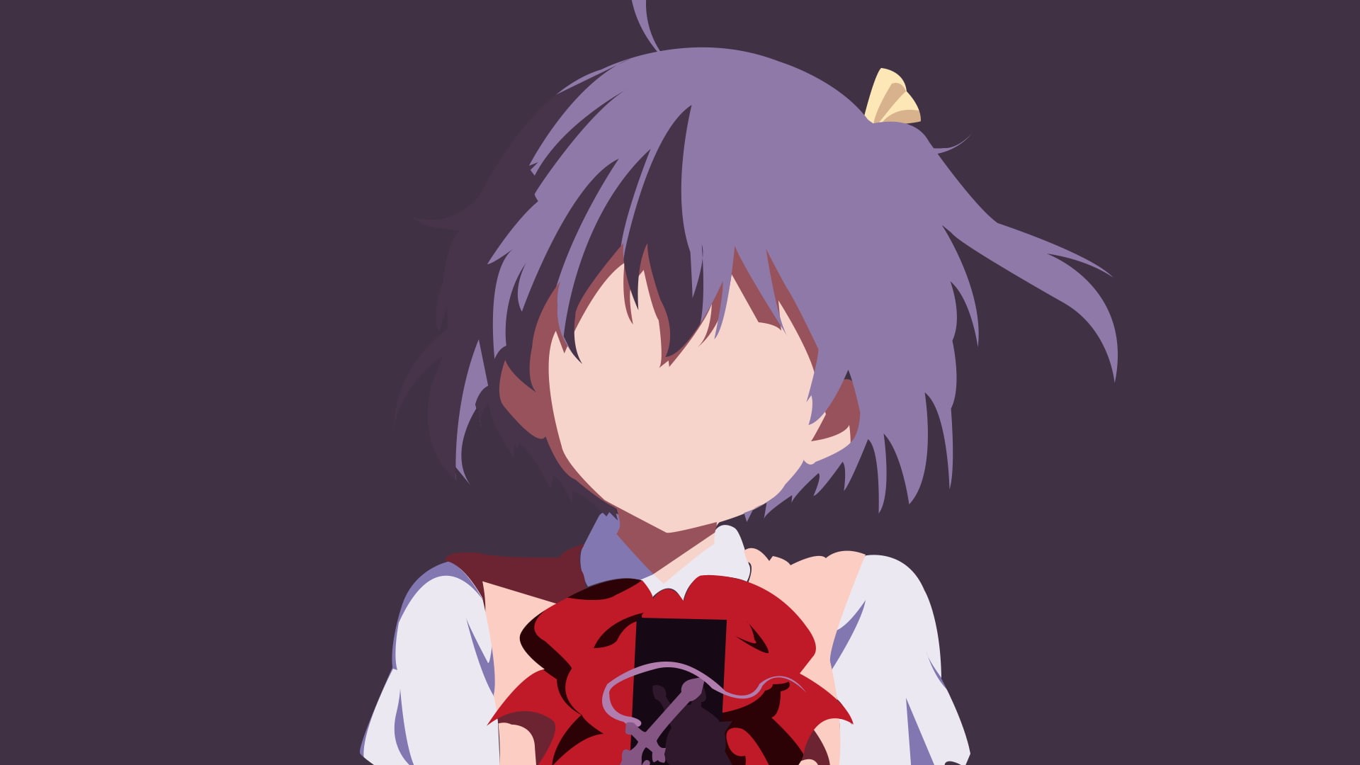 Takanashi Rikka, simple background, hairstyle, women, rear view, human body part, one person, indoors, balloon, representation, unrecognizable person, creativity, HD Wallpaper