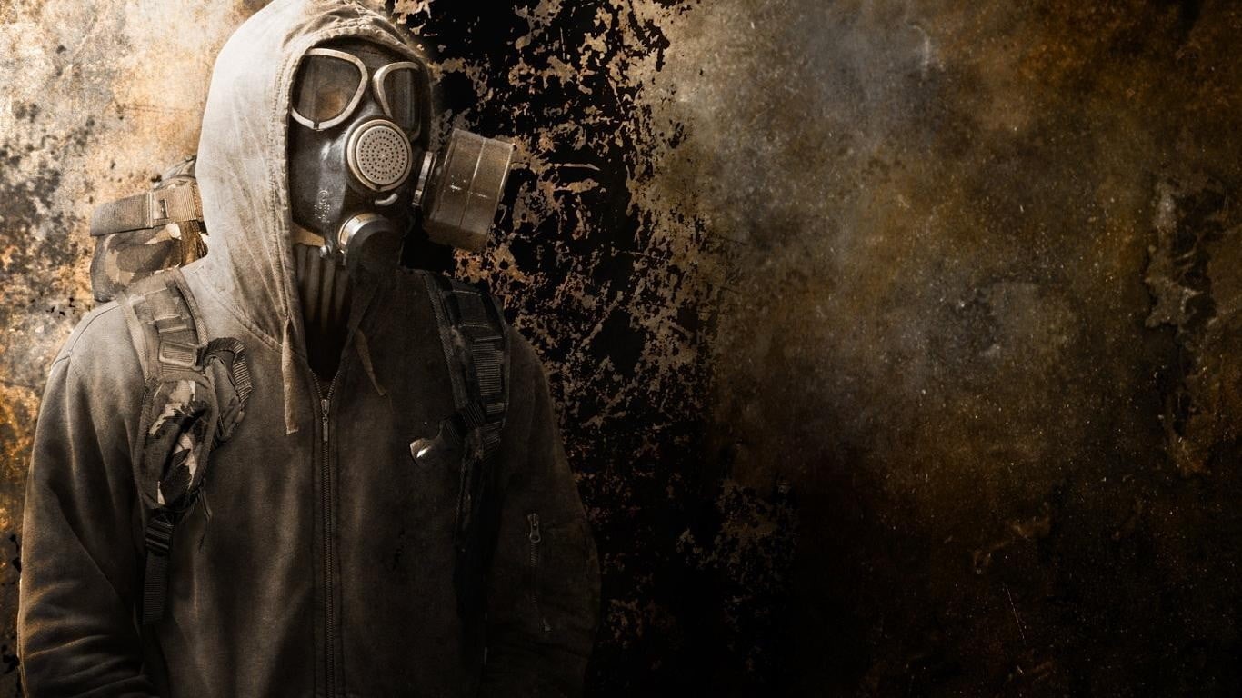 mask, gas masks, indoors, military, clothing, smoking, standing, one person, men, weapon, protection, obscured face, technology, adult, work helmet, gun, HD Wallpaper