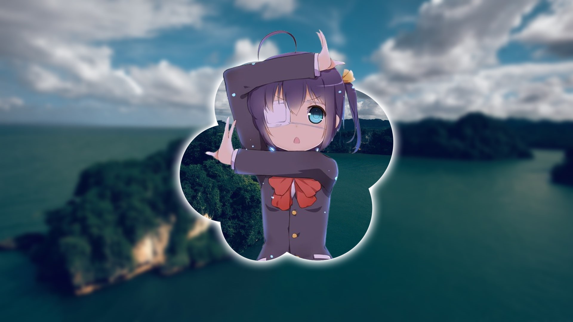 Takanashi Rikka, toy, focus on foreground, creativity, nature, scenics - nature, beauty in nature, anime, outdoors, anime girls, no people, art and craft, HD Wallpaper