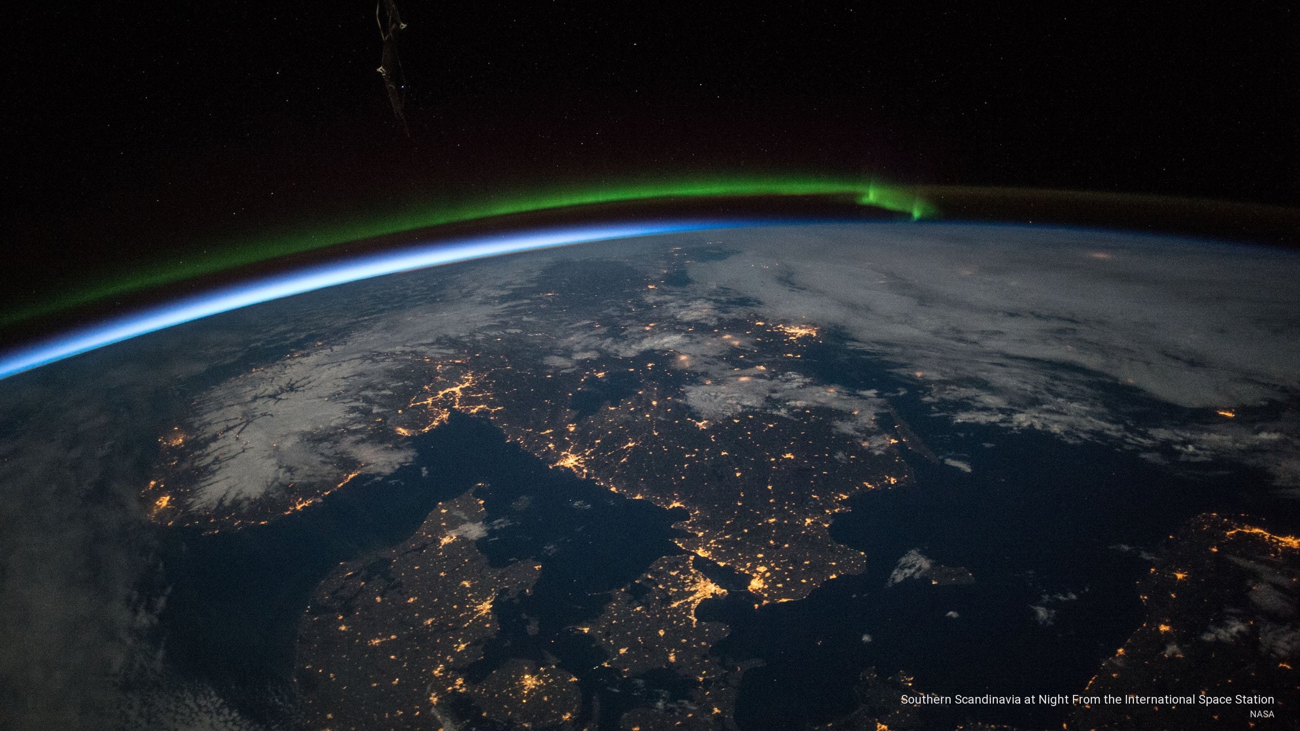 scandinavia, 2K, night, station, Space, southern, international, HD Wallpaper