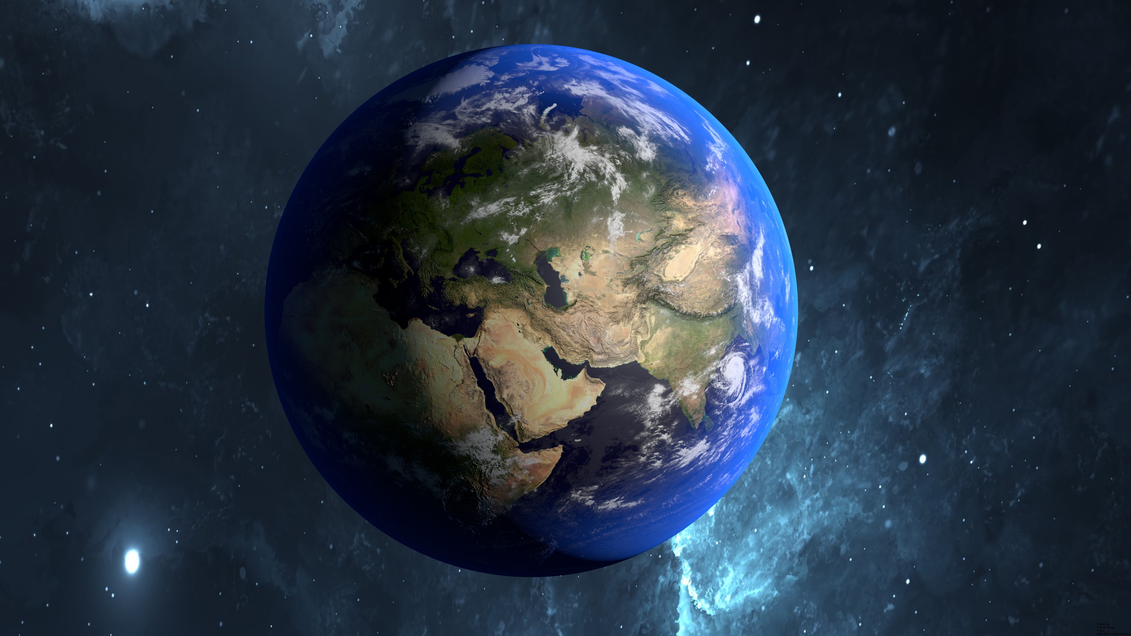 4k, planet, 4K, k, space, earth, illustration, HD Wallpaper