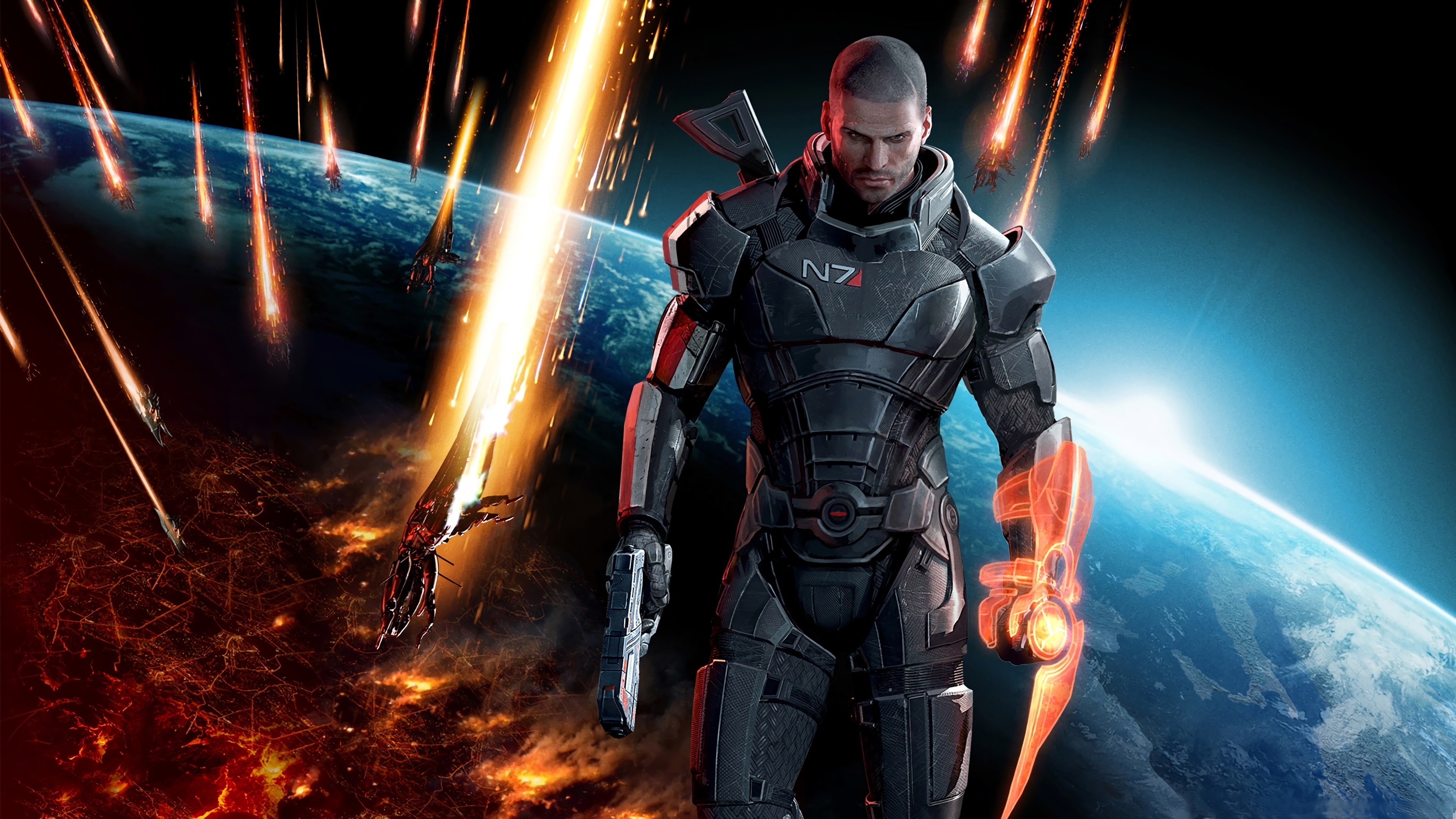 4K, Mass Effect 3, Mass Effect, Shepard, HD Wallpaper