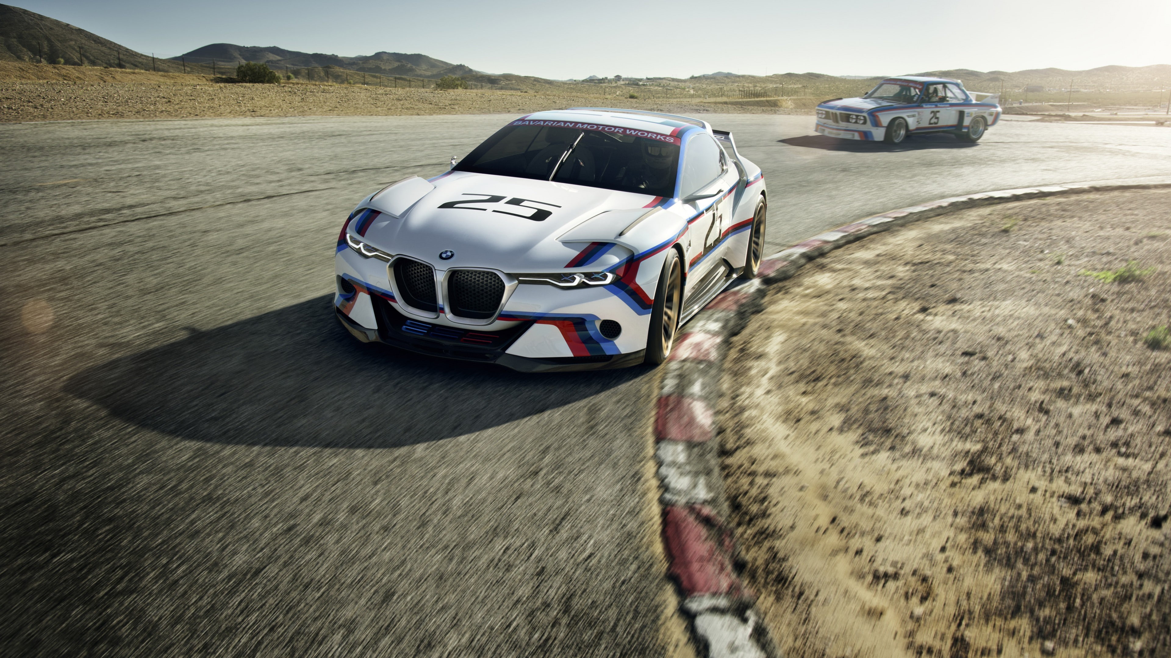 curve, white, sDrive, bmw, Hommage R, road, car, xDrive, running, 4K, daytime, BMW 3.0 CSL, sports car, racing, HD Wallpaper