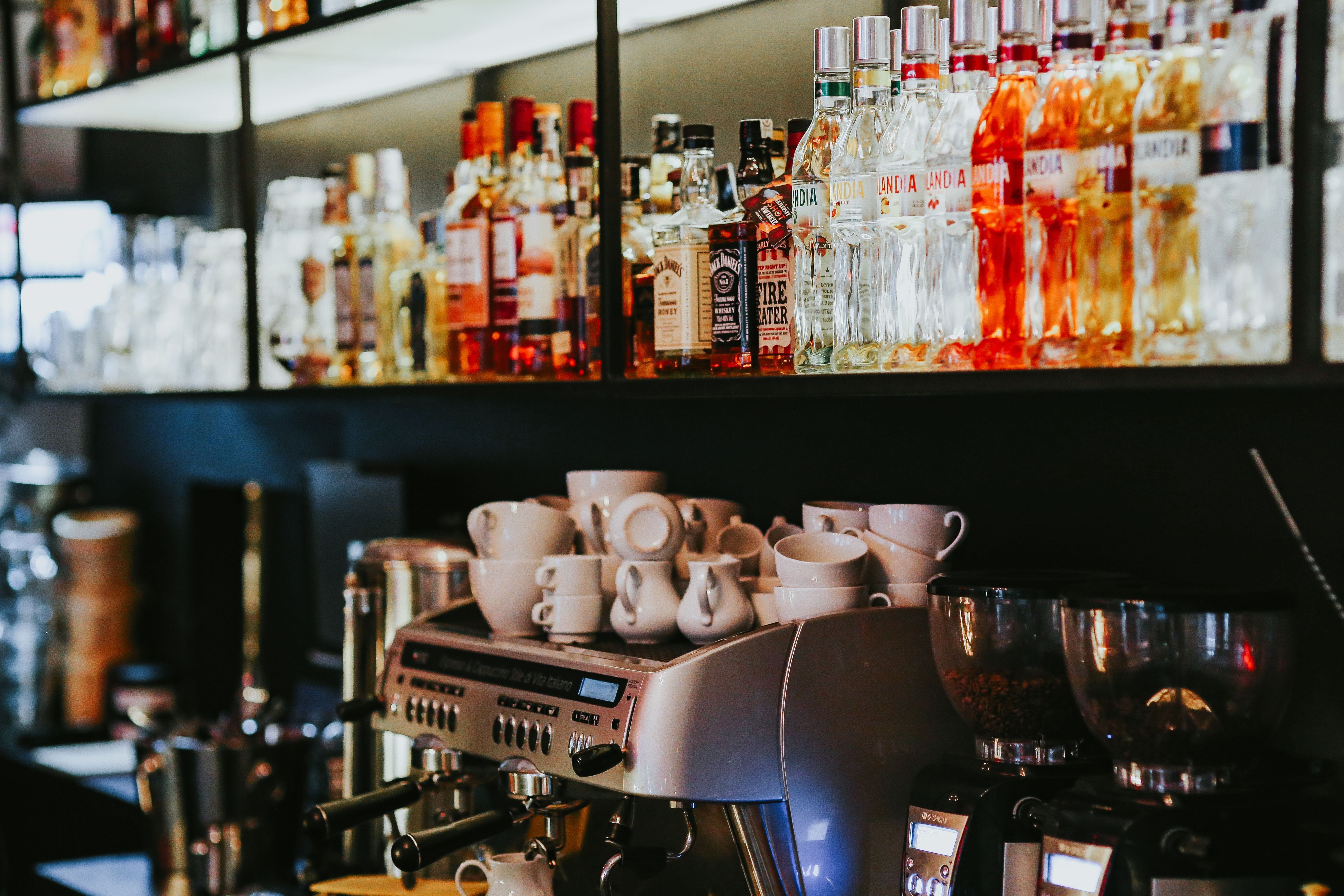 liquor, healthcare and medicine, container, still life, pub, retail display, arrangement, food And Drink, cafe, alcohol, collection, cooking, bar, food, HD Wallpaper