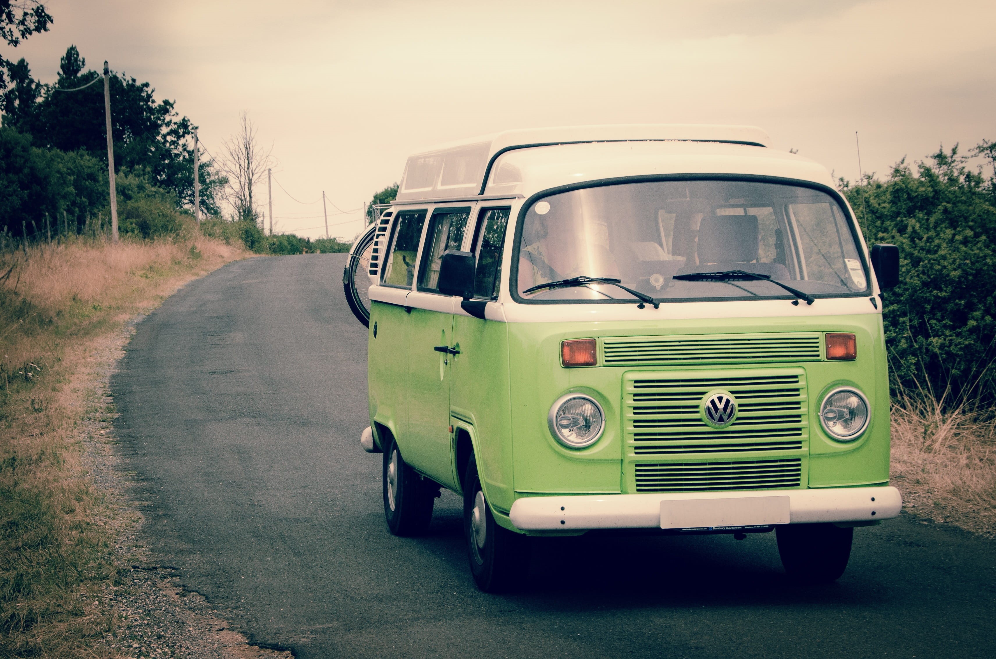 transportation, vehicle, travel, land, stationary, trip, daytime, green, car, no people, sixties, vintage, road, classic, photography, 2K, mode of transportation, HD Wallpaper