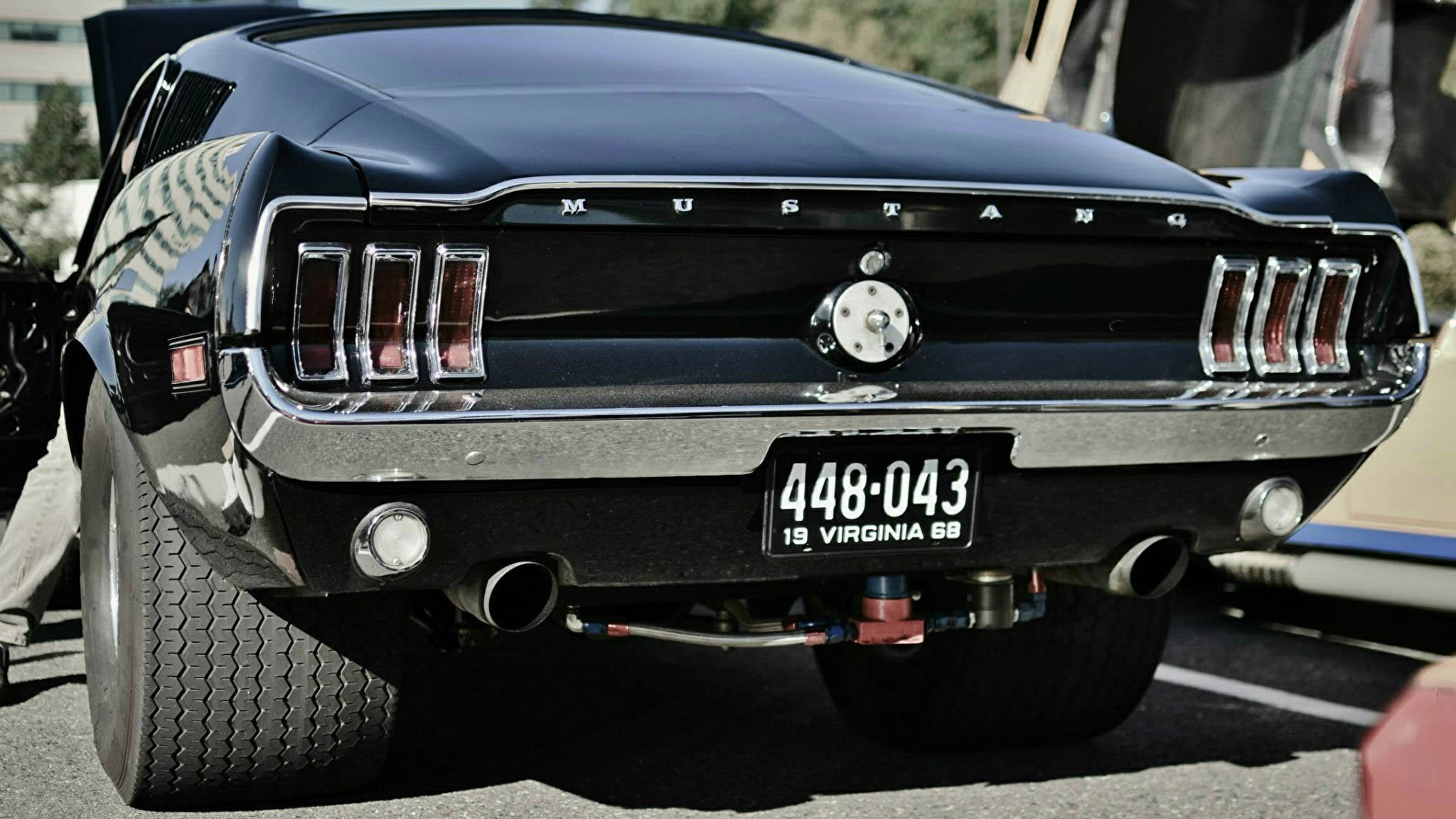 sunlight, ford, motor vehicle, headlight, close-up, car, fastback, mode of transportation, windshield, 1968, luxury, retro styled, glass - material, vintage car, HD Wallpaper