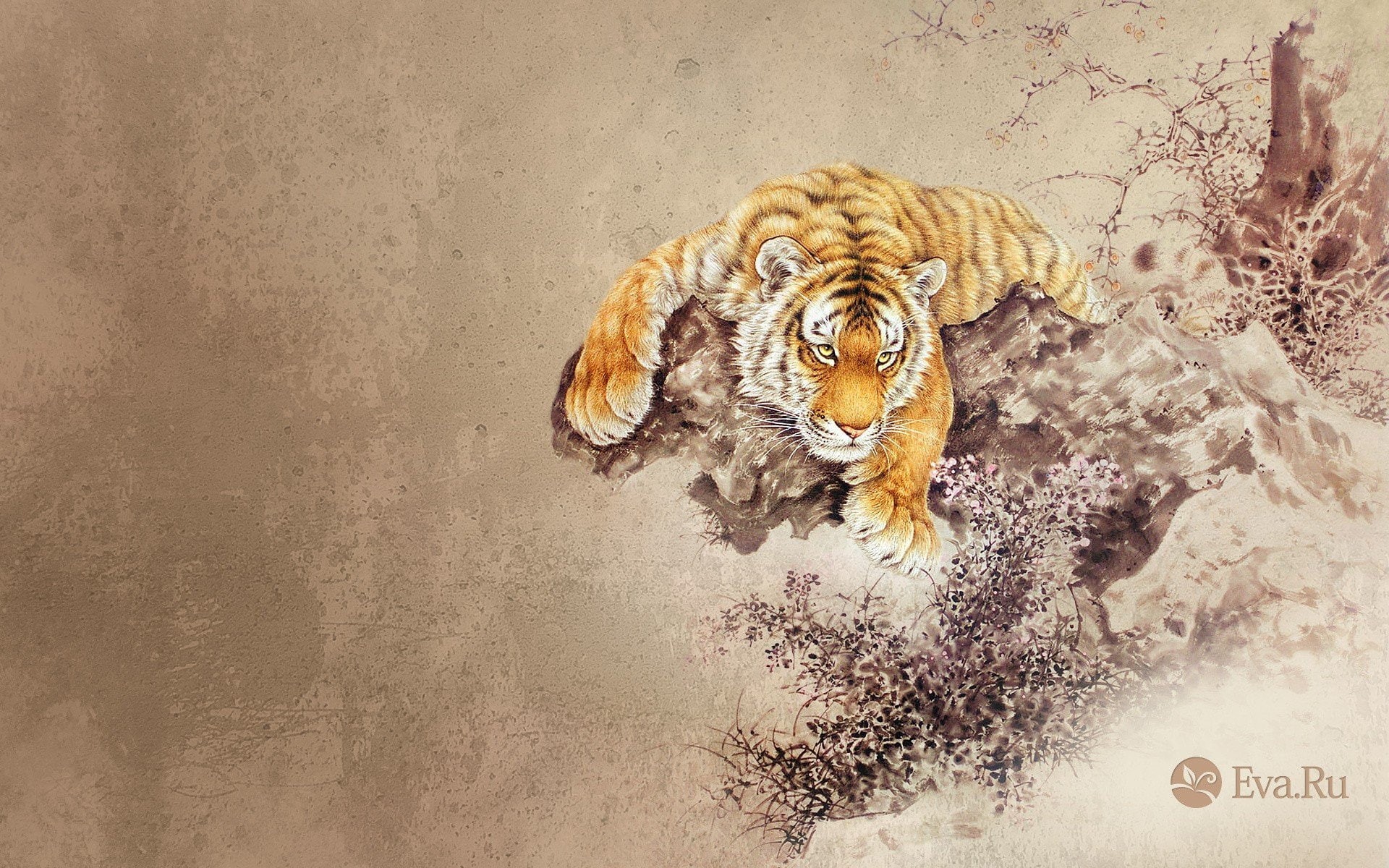 Tigers, 1080P, 1920x1200 px, birds, hd, art, px, Abstract, x, animals, HD Wallpaper