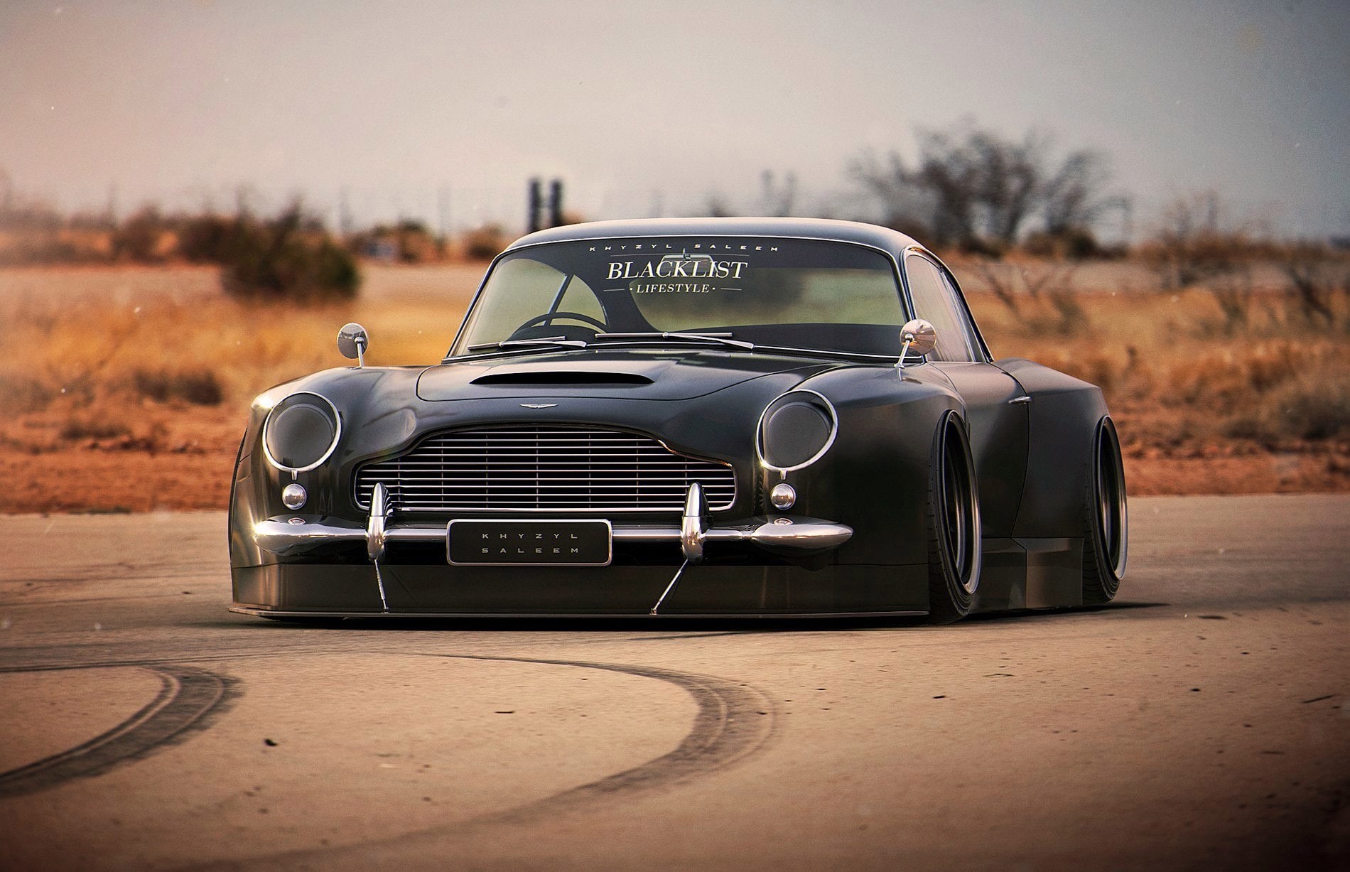 Aston Martin, 720P, artwork, vehicle, car, Khyzyl Saleem, HD Wallpaper