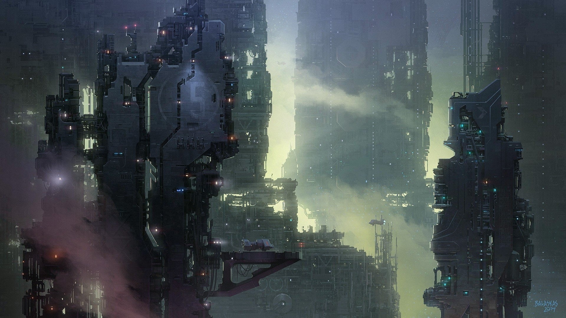 art, x, 1080P, cyberpunk, City, px, 1920x1080 px, seasons, nature, hd, HD Wallpaper