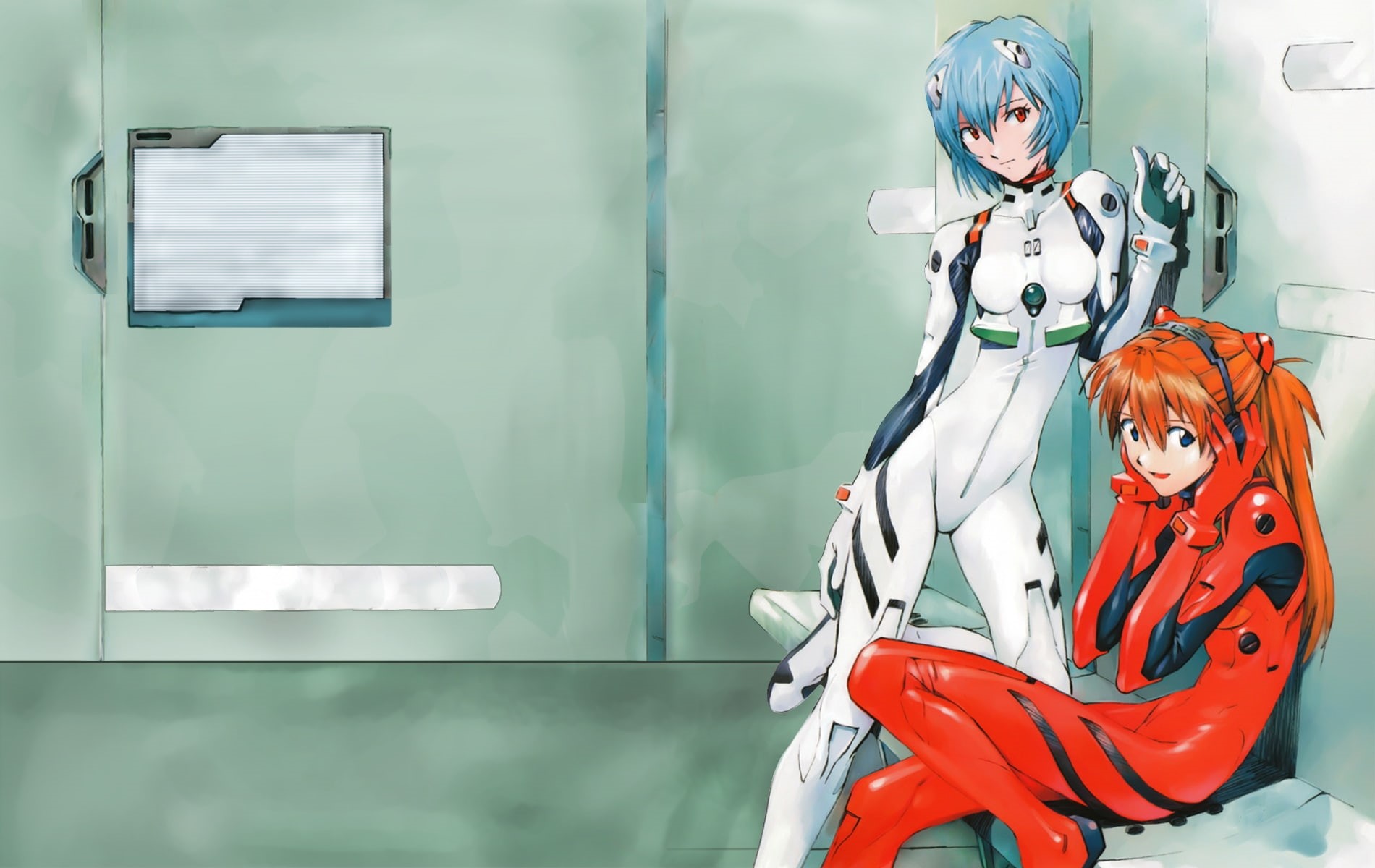 anime, rei, genesis, neon genesis evangelion, ayanami, hd, asuka, neon, langley, soryu, x, ayanami rei, art, evangelion, 720P, HD Wallpaper
