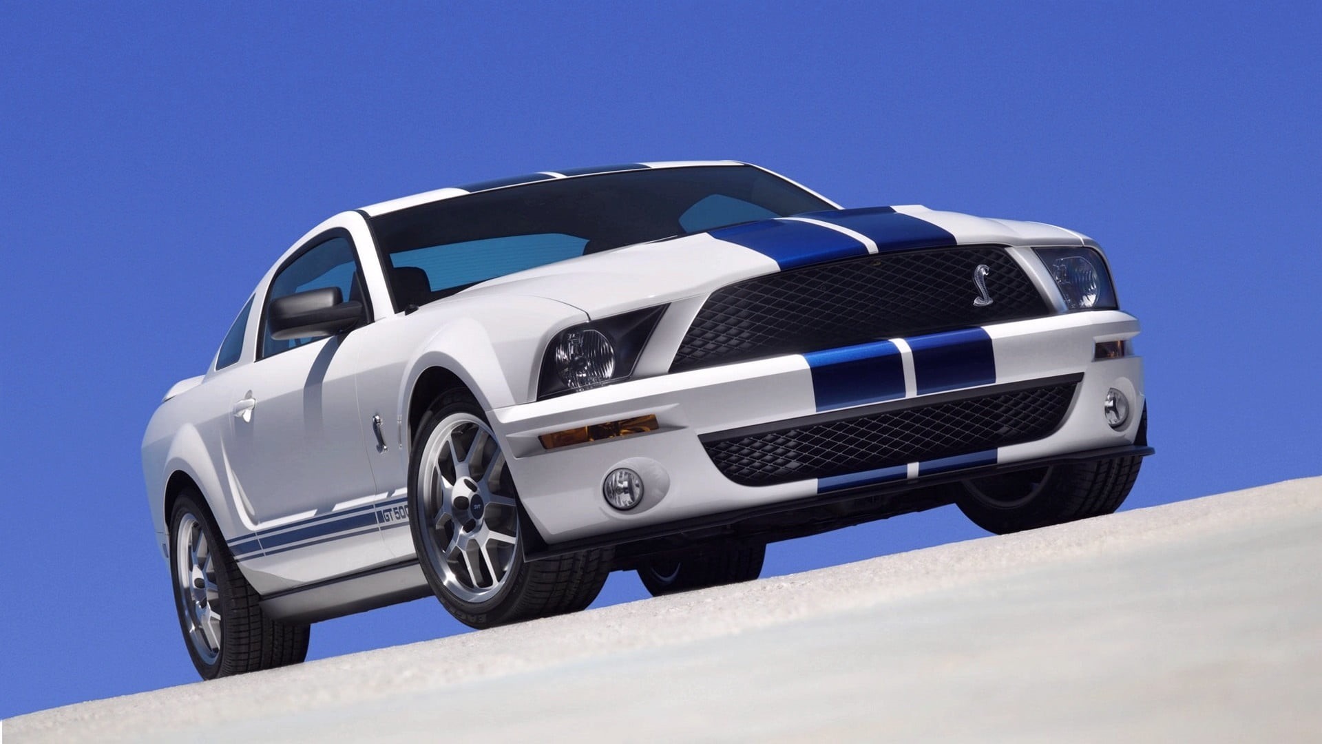 luxury, ford, white, 1080P, winter, mode of transportation, clean, land vehicle, modern, mustang, silver colored, tire, car, Ford Mustang, shelby, coupe, HD Wallpaper