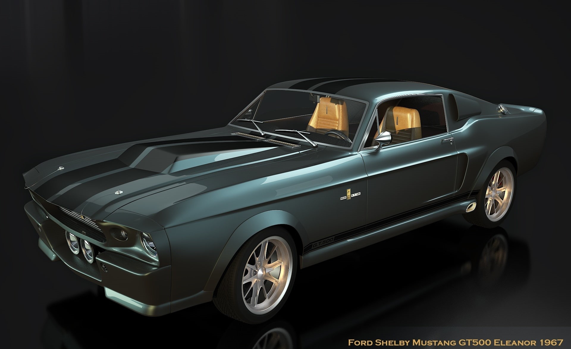 Artistic, car, eleanor, wealth, transportation, retro styled, chrome, indoors, mode of transportation, metal, 1080P, mustang, silver colored, cars, land vehicle, HD Wallpaper