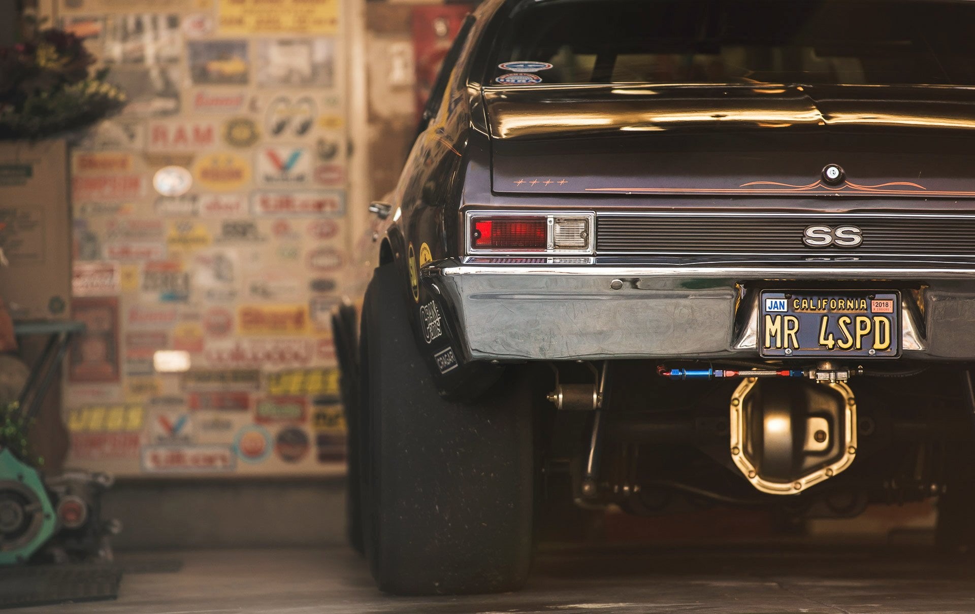 Car, close-up, nostalgia, table, communication, no people, technology, mode of transportation, retro styled, land vehicle, Chevrolet Nova SS, business, HD Wallpaper