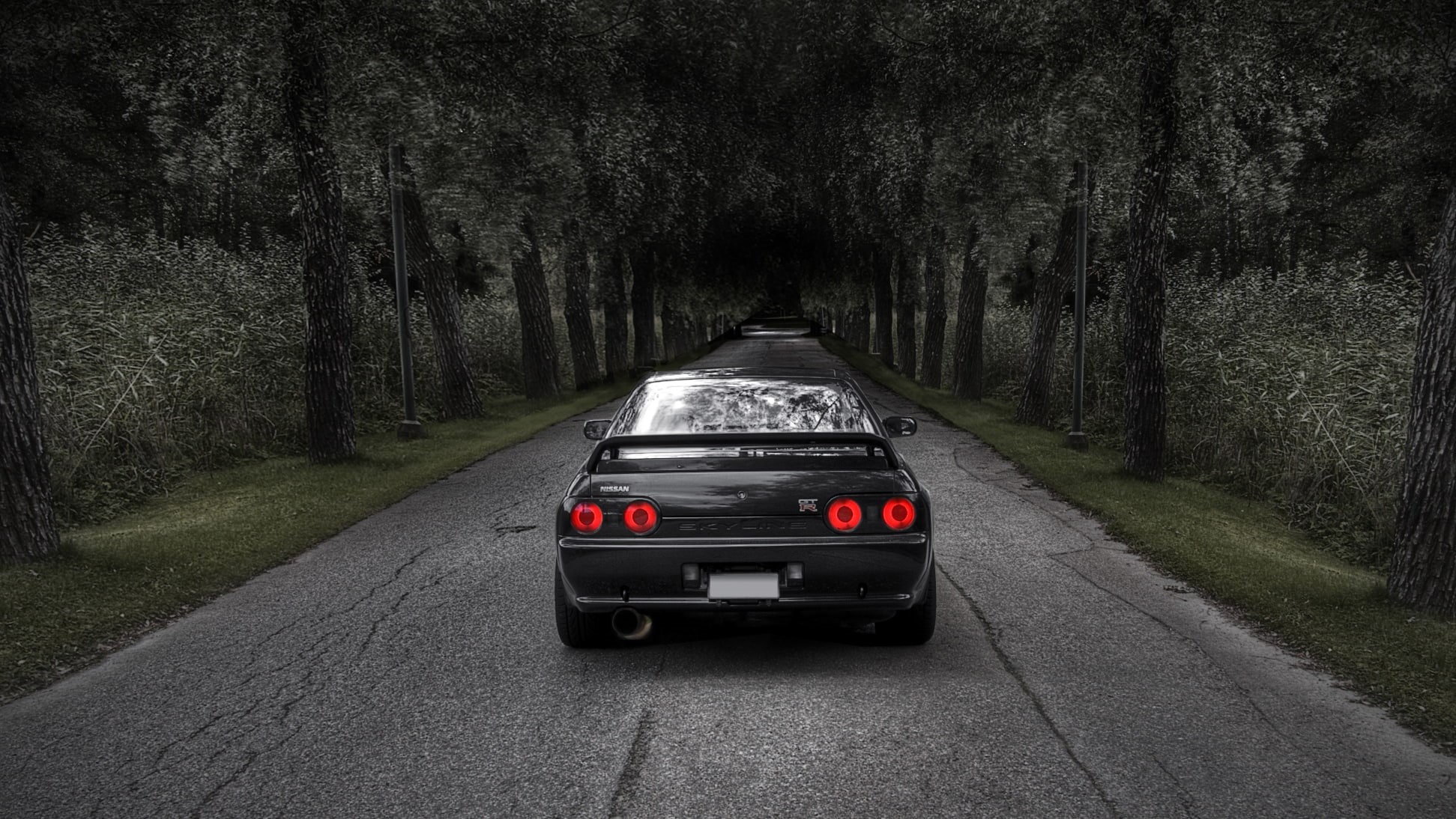 r, 1080P, x, art, hd, skyline, nissan, cars, HD Wallpaper