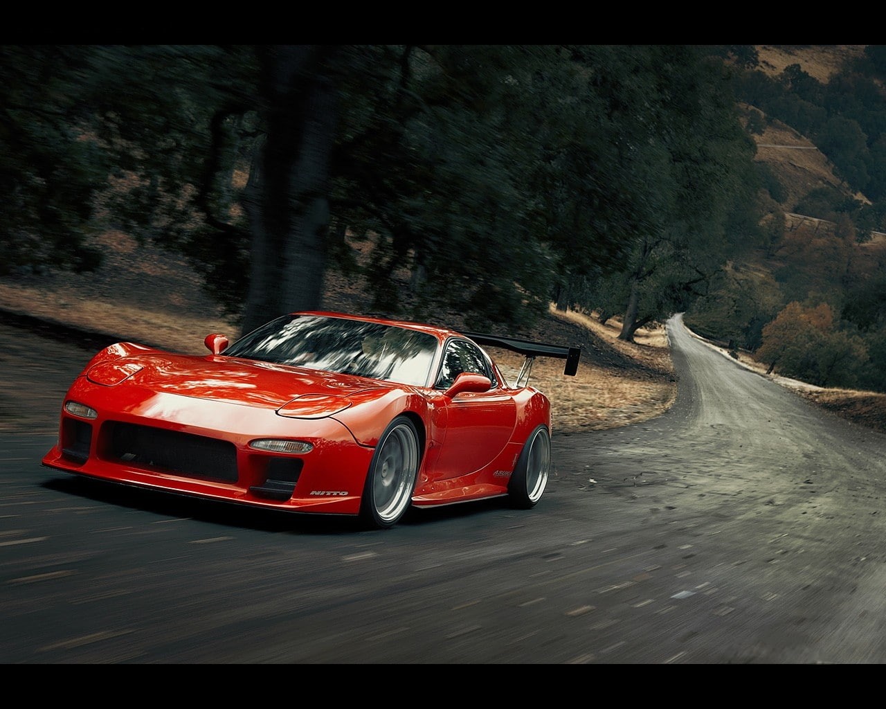 tuning, hd, rx, x, nature, mazda, 720P, art, forest, forests, sports, cars, vehicles, HD Wallpaper