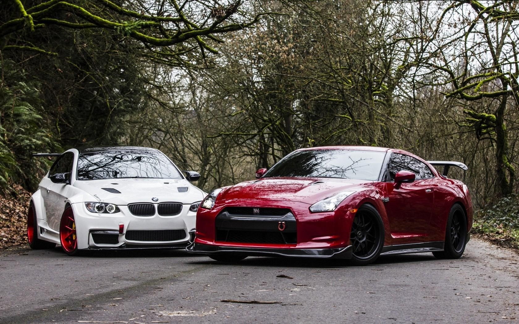 nissan, m, cars, bmw, 720P, gt, tuning, r, gt-r, e, HD Wallpaper