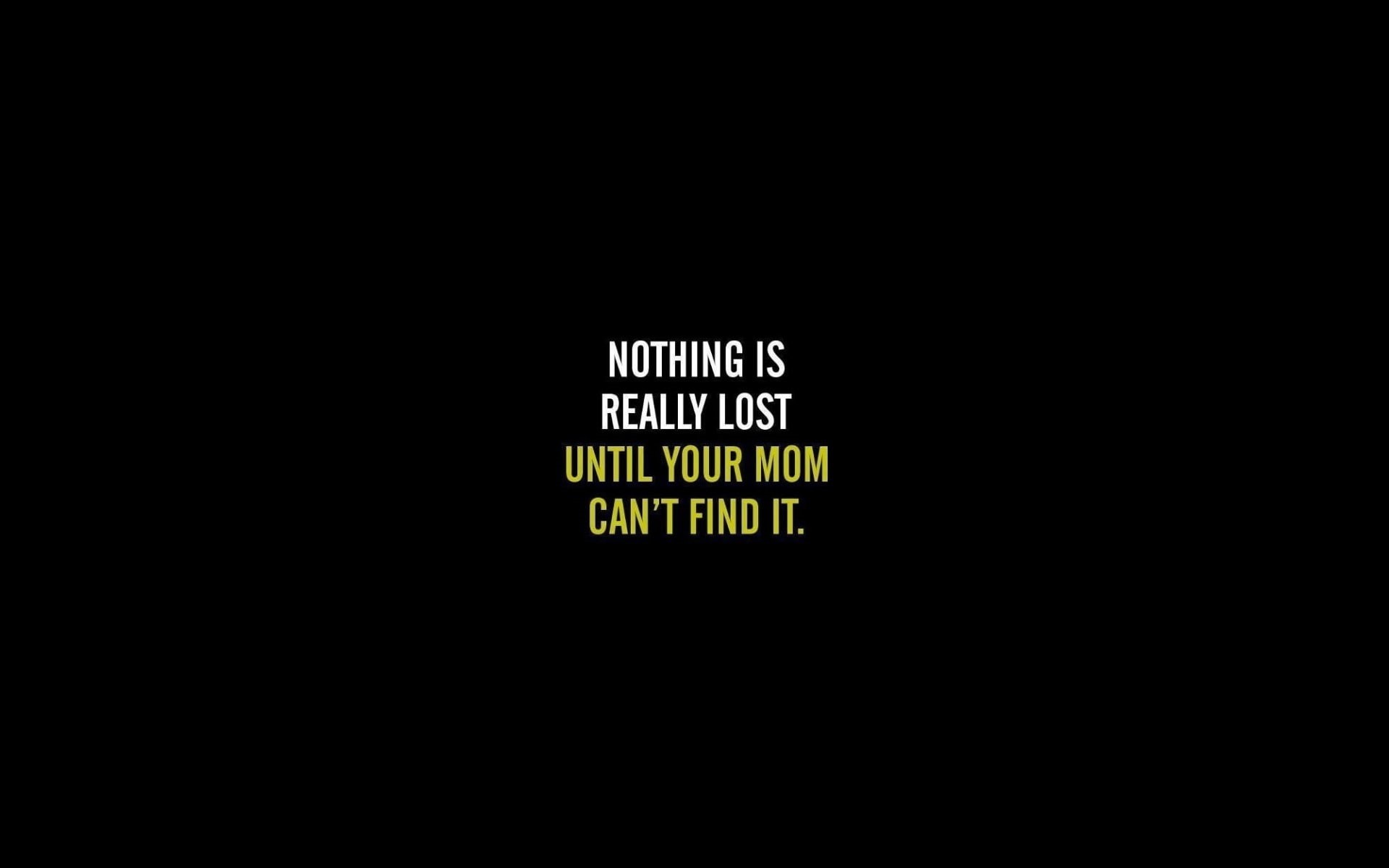 minimalistic, art, black background, hd, funny, black, 1080P, background, typography, HD Wallpaper