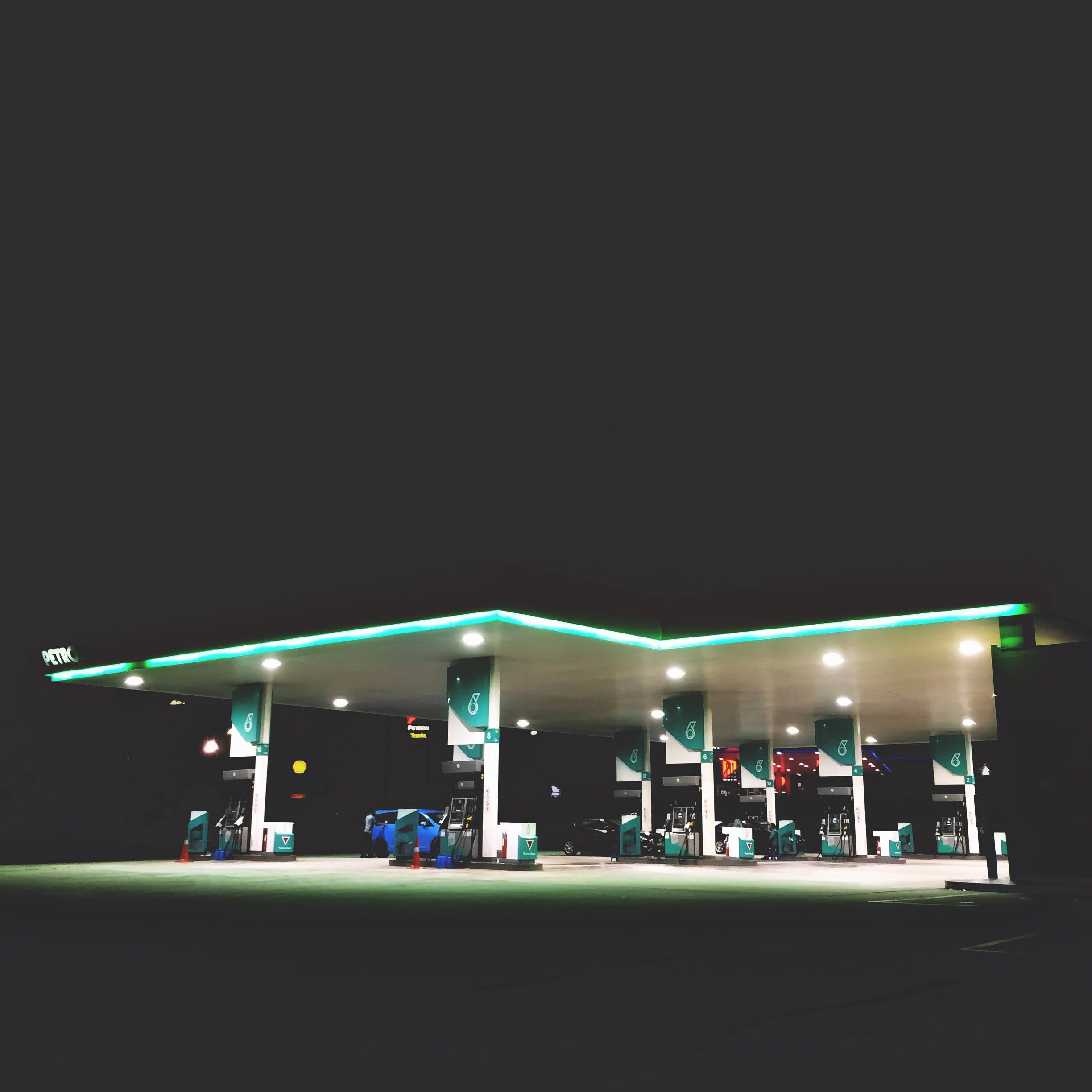 building exterior, gas, white, streetphotography, gas station, night working, group of people, real people, fuel and power generation, minimalism, city, Phone HD Wallpaper