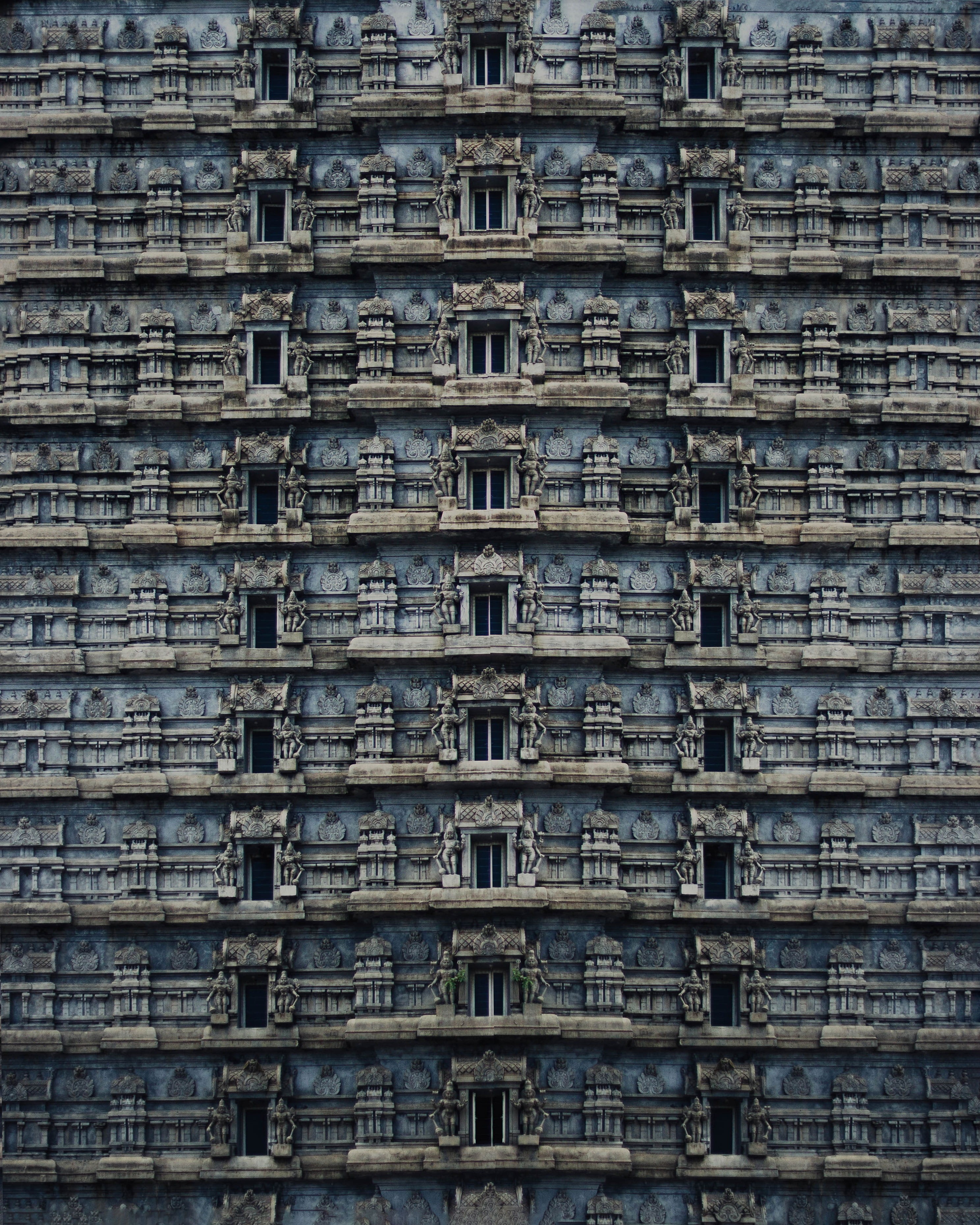 architecture, backgrounds, patterm, building exterior, daytime, building, asium, facade, outdoors, asian, city, repeatition, pattern, built structure, no people, Phone HD Wallpaper