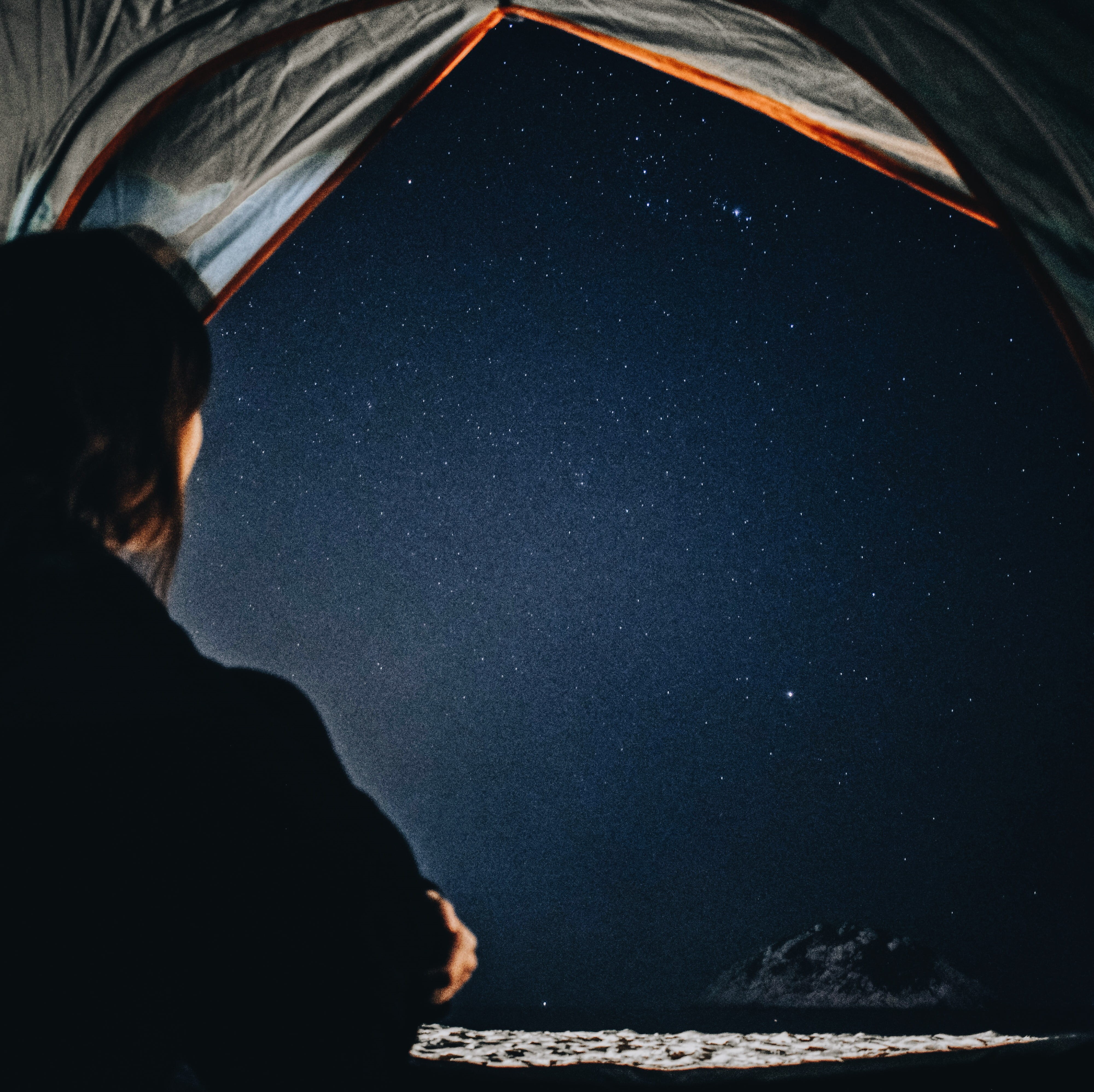 star - space, nighttime, nature, seashore, tent, sky, 4K, real people, camping, staring, astrophotography, lifestyles, portrait, rain, woman, inside, stars, HD Wallpaper