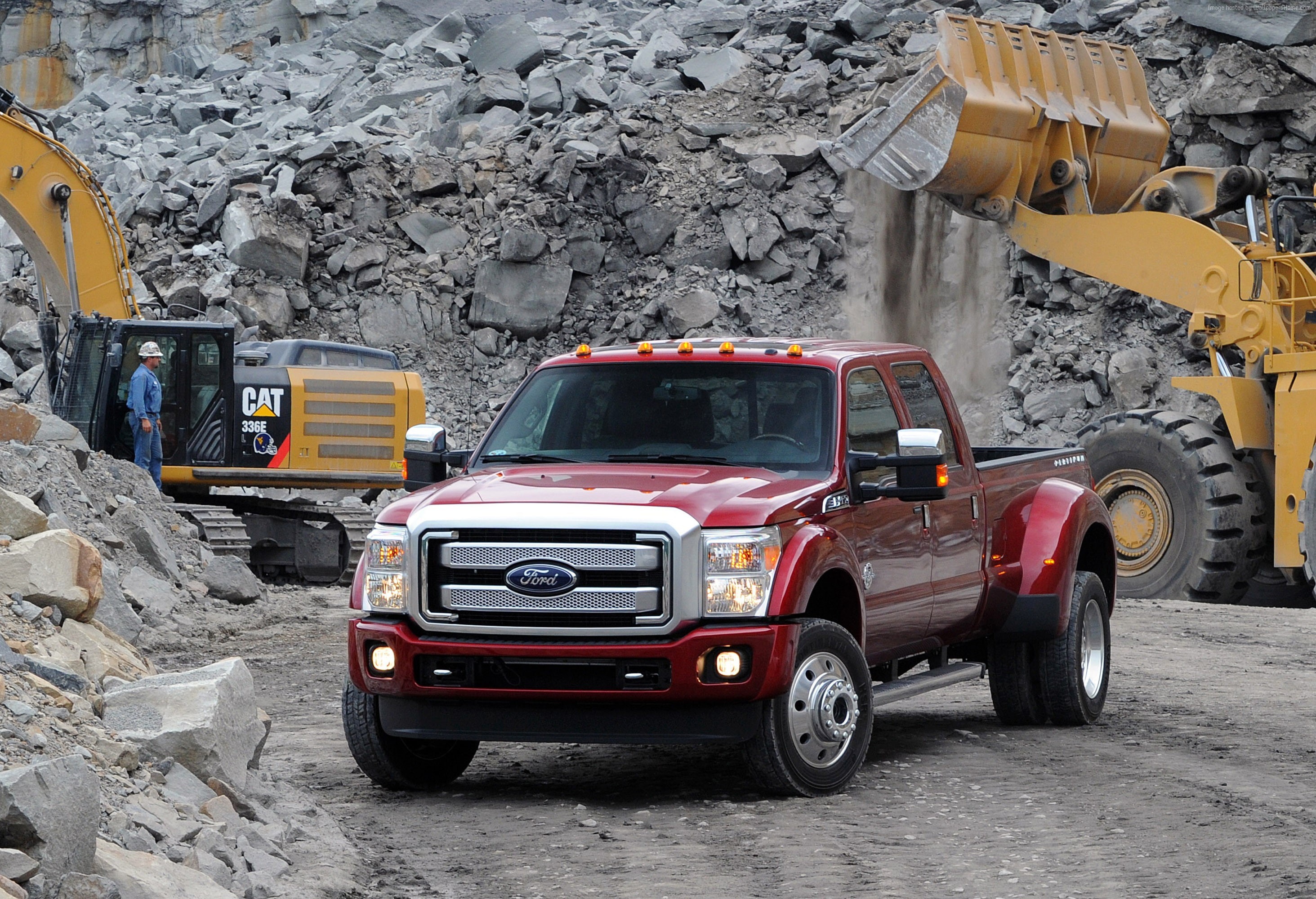 cab, 2K, crew, super duty platinum, ford f450, red, HD Wallpaper