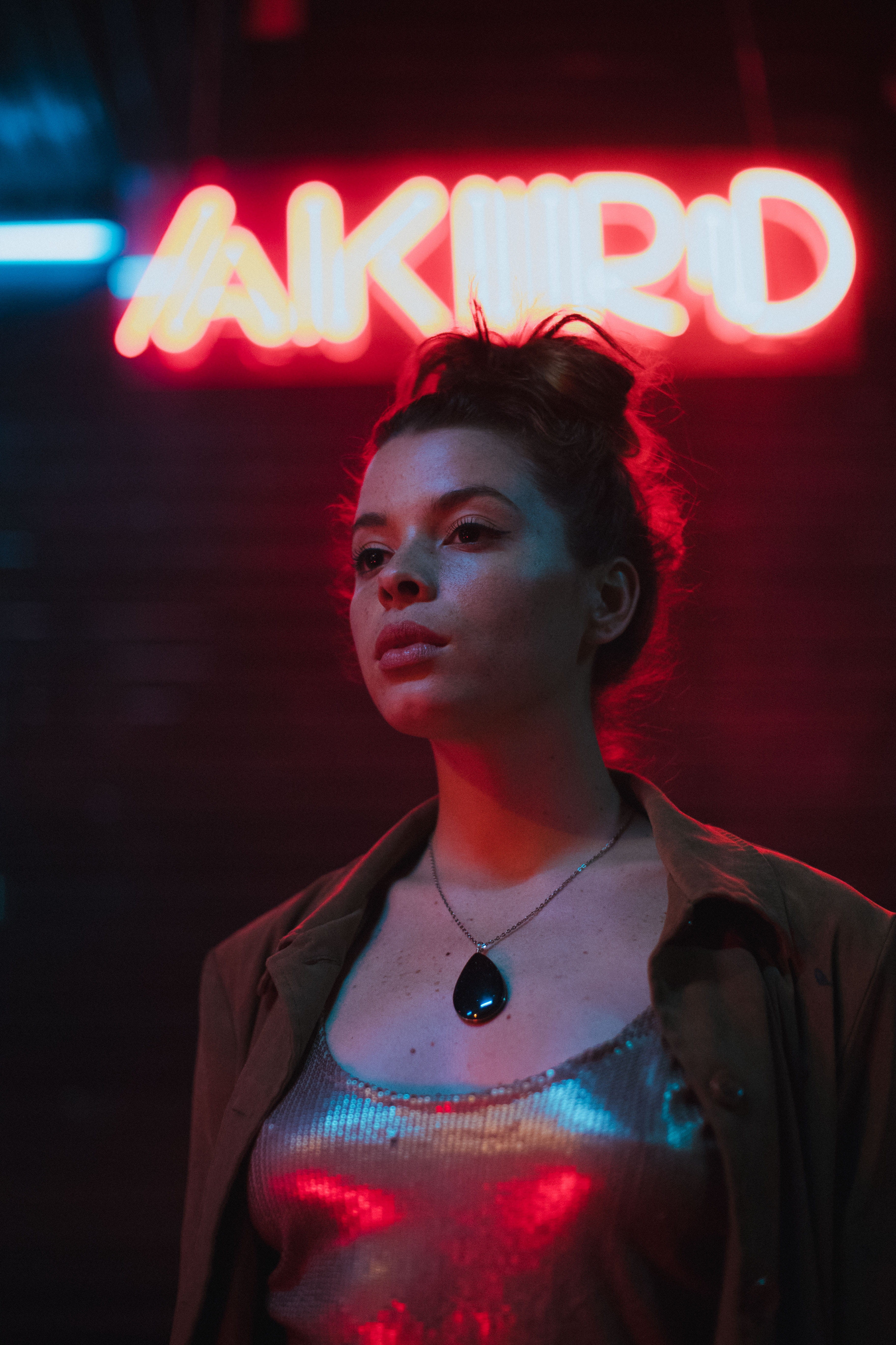 urban, fashion Model, 5K, pose, female, san jose, nightclub, young Adult, illuminated, beautiful, women, style, red, neonoir, city, beauty, night, model, Phone HD Wallpaper