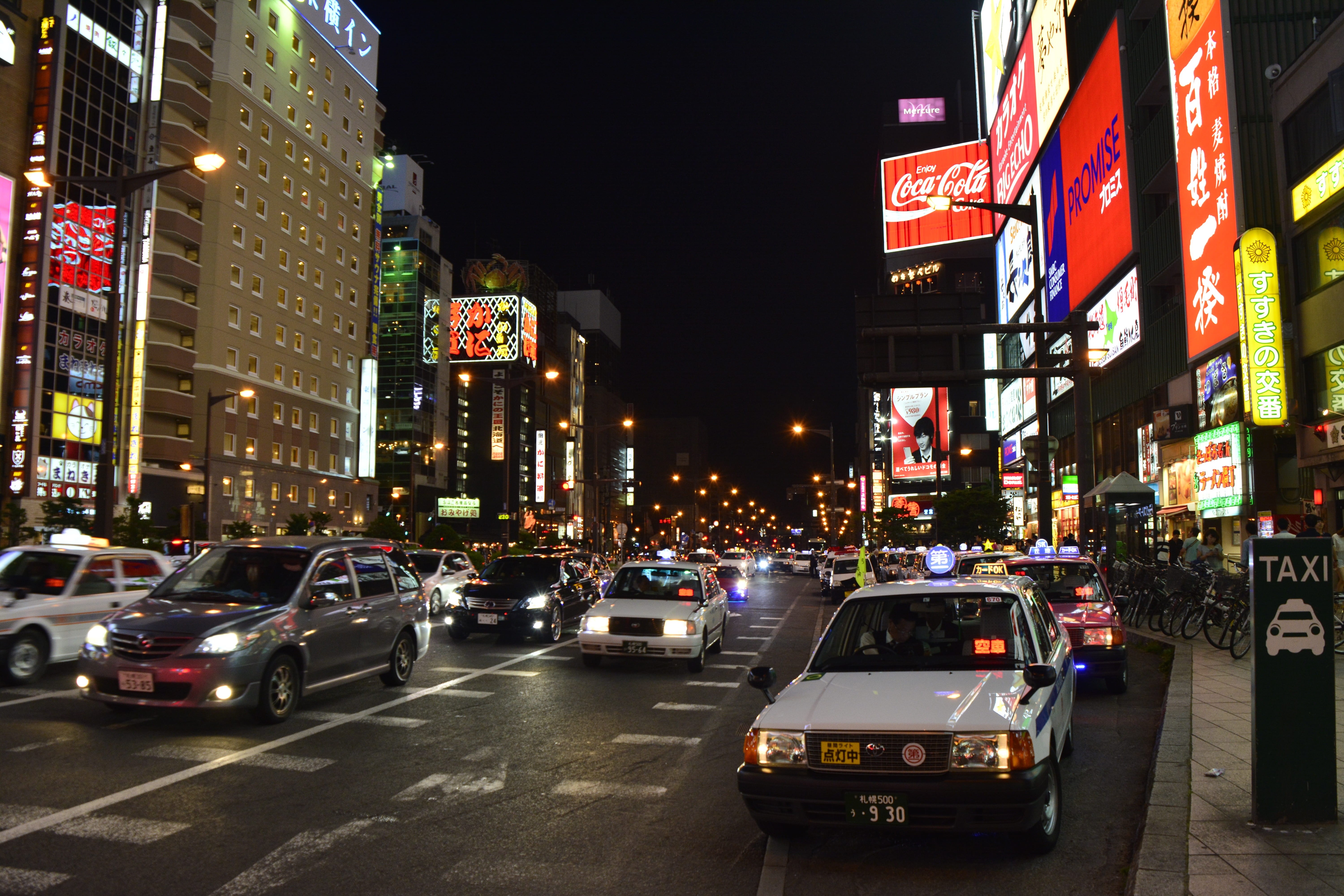 on the move, transportation, japanese, sky, road, jam, 5K, attraction, historical, scenic, building exterior, city, asia, motor vehicle, skyscraper, hokkaido, HD Wallpaper
