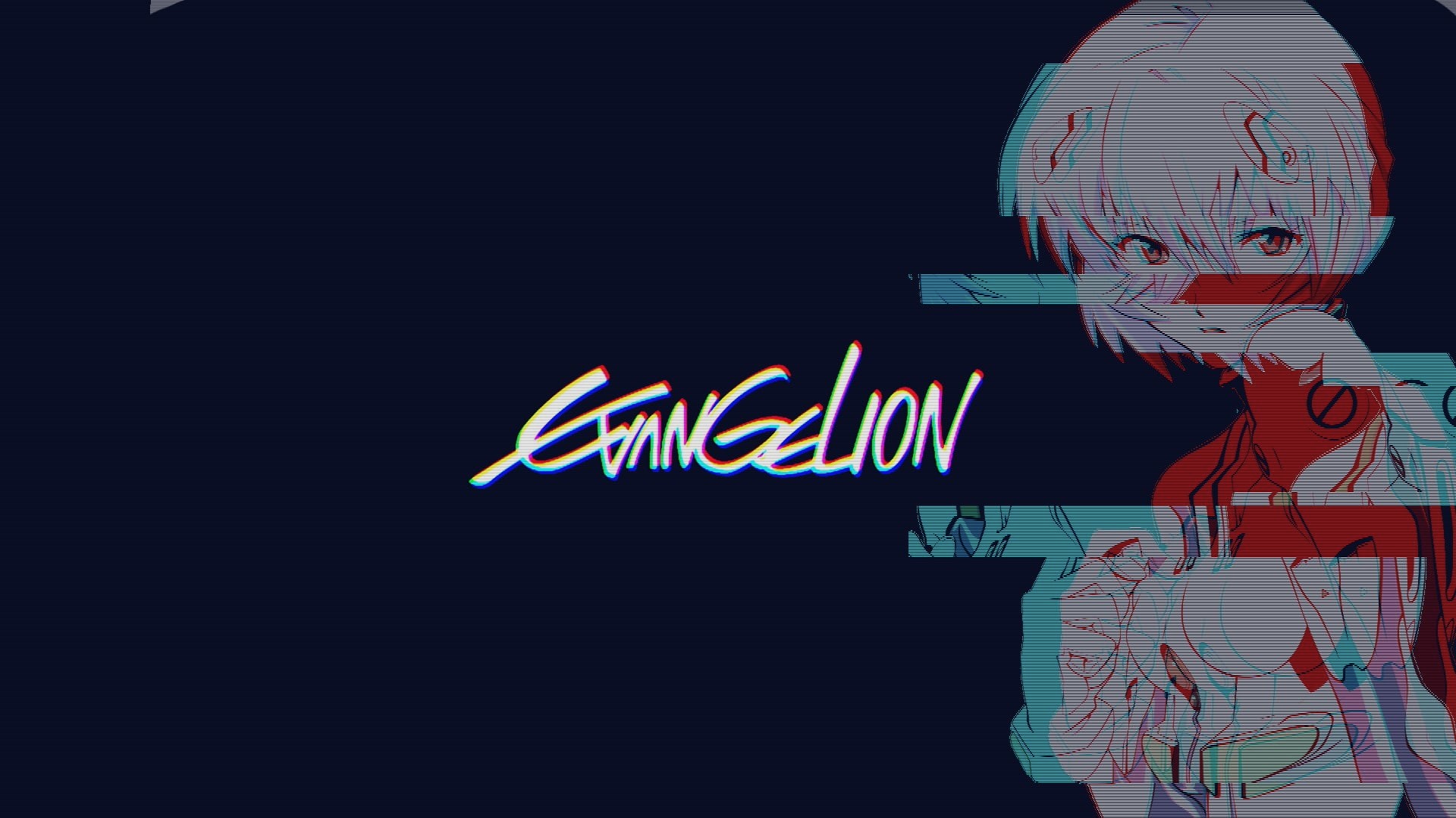 Ayanami Rei, chromatic aberration, vaporwave, vintage, 1080P, anime girls, Neon Genesis Evangelion, HD Wallpaper