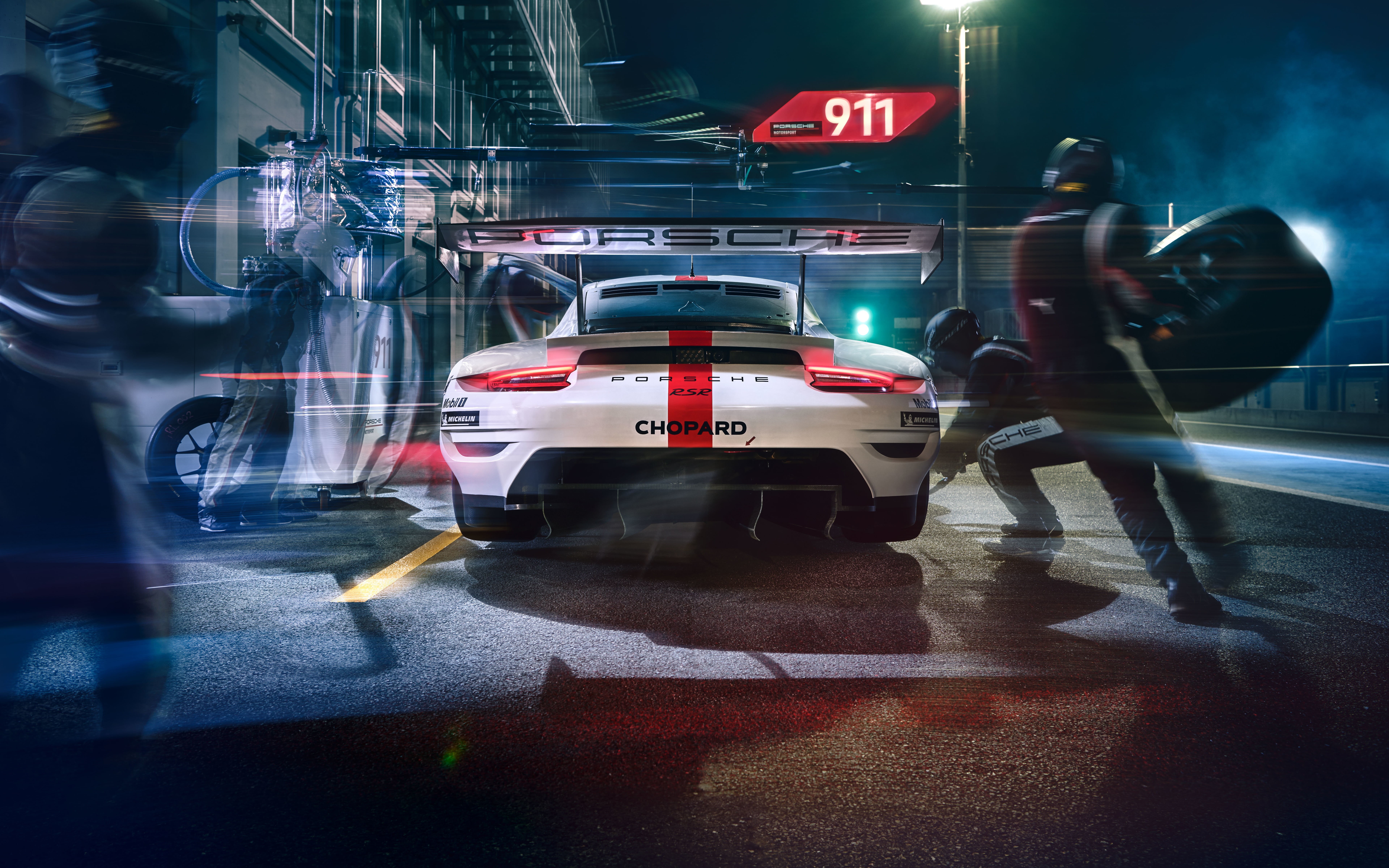 motorsports, 2019, Porsche 911 RSR, 8K, Porsche, racing car, Motorsport, HD Wallpaper