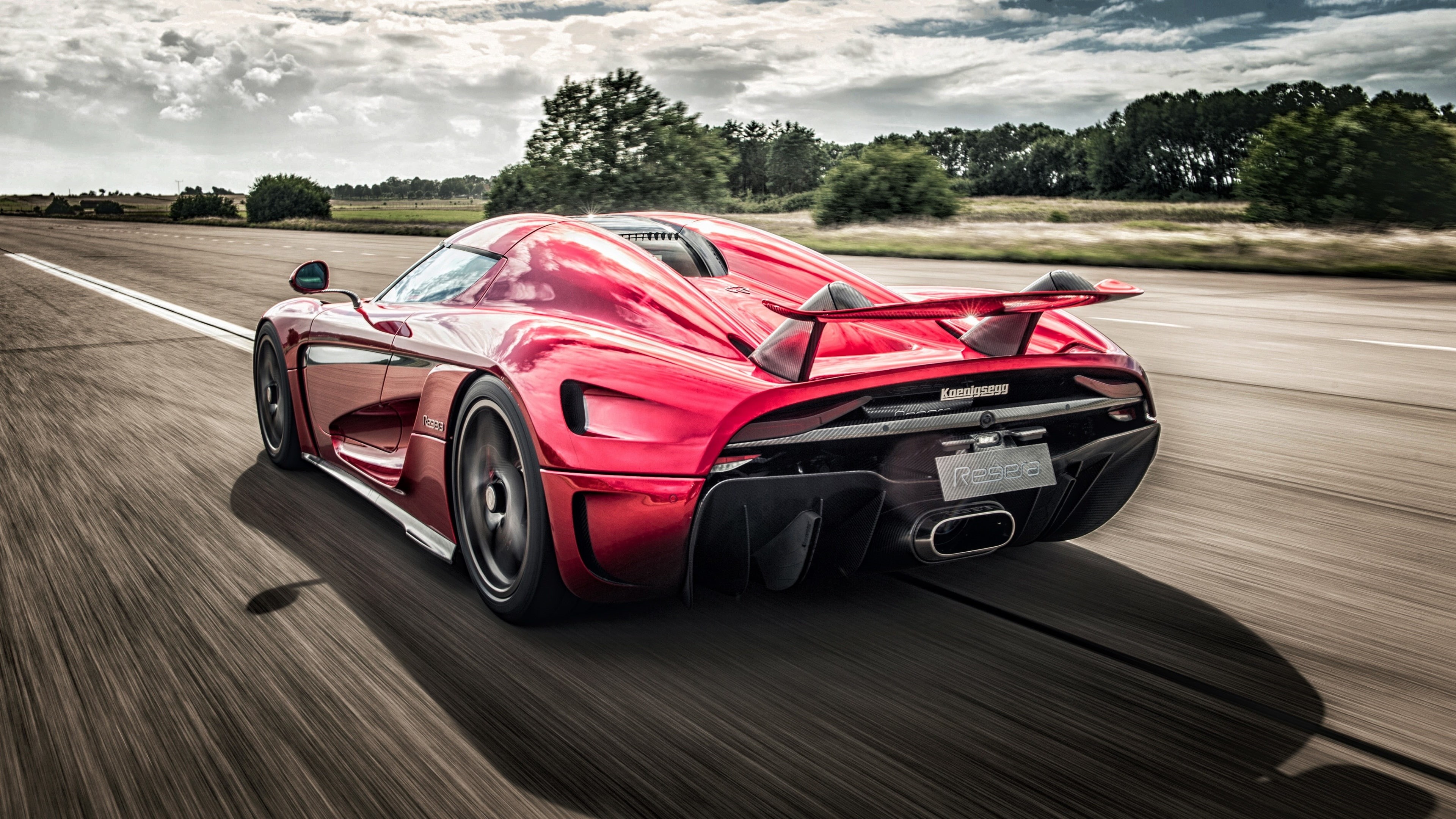 nature, track and field, luxury, koenigsegg regera 4k full hd image, sport, people, sports race, motor vehicle, wheel, professional sport, car, cloud - sky, HD Wallpaper