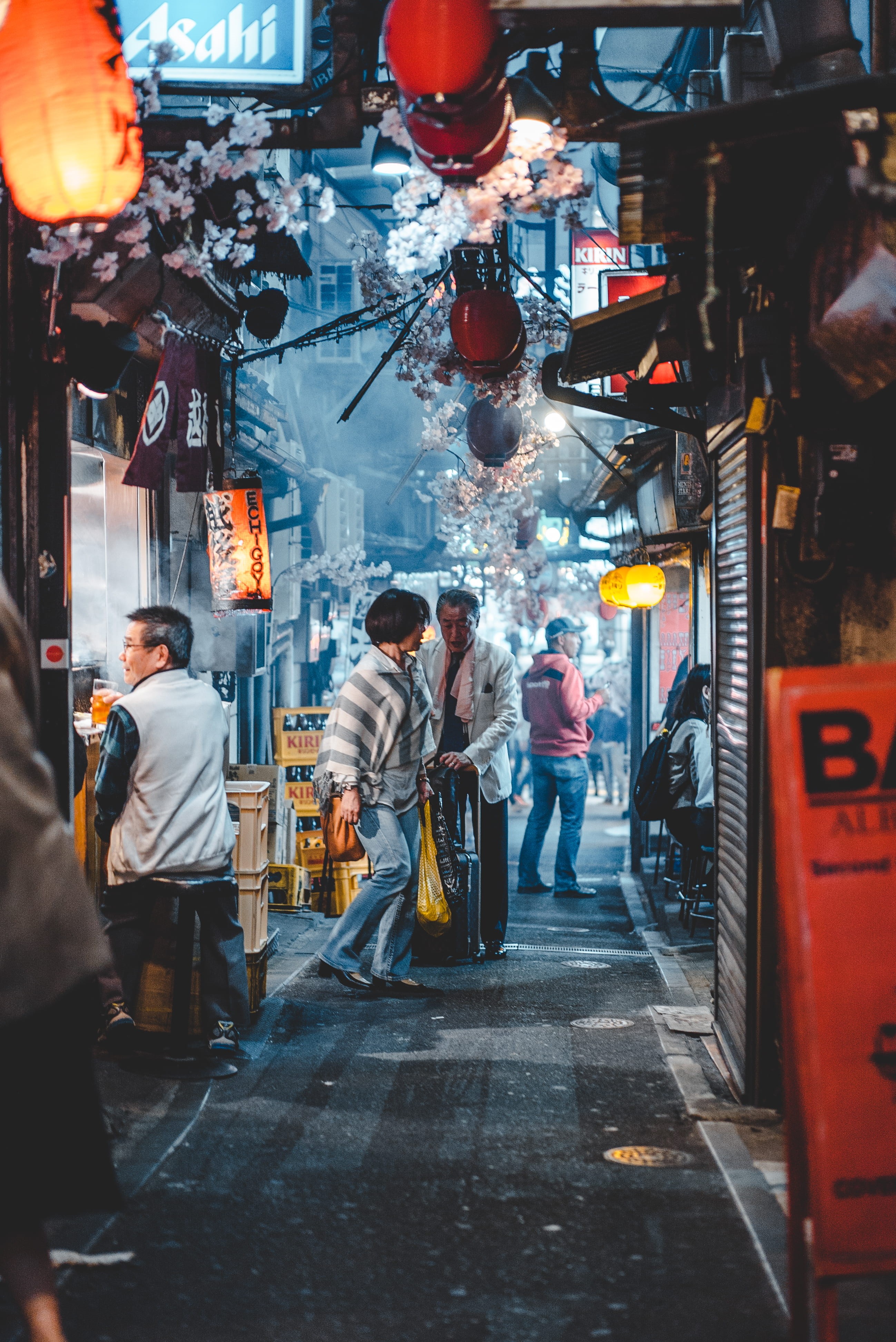 sign, asian, city, blue, candid, women, text, crowded, walking, group of people, lamp, woman, adult, food, flower, person, store, incidental people, man, Phone HD Wallpaper