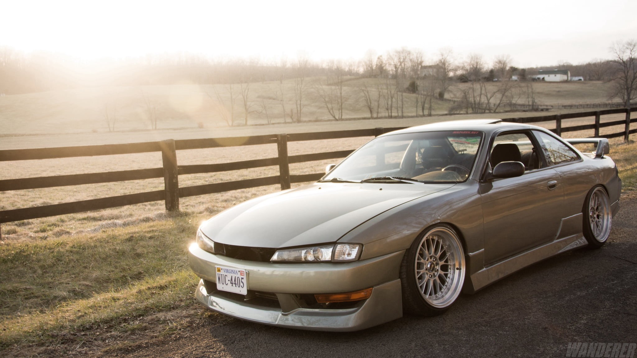mode of transportation, retro Styled, JDM, sport, field, Sylvia, Tuning, day, no People, silver, mode of Transport, modern, Nissan, nature, land Vehicle, HD Wallpaper