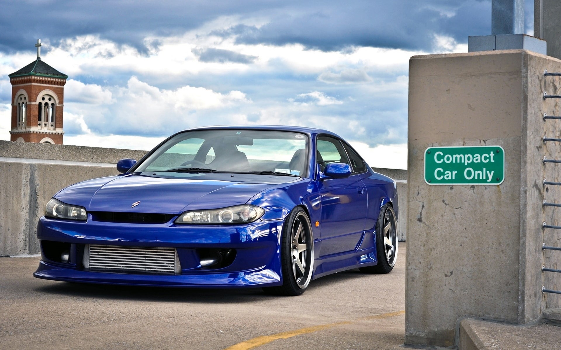 S15, Tuning, Silvia, Machine, s, 1080P, C15, Car, The front, JDM, Nissan, Sylvia, Blue, Beautiful, HD Wallpaper