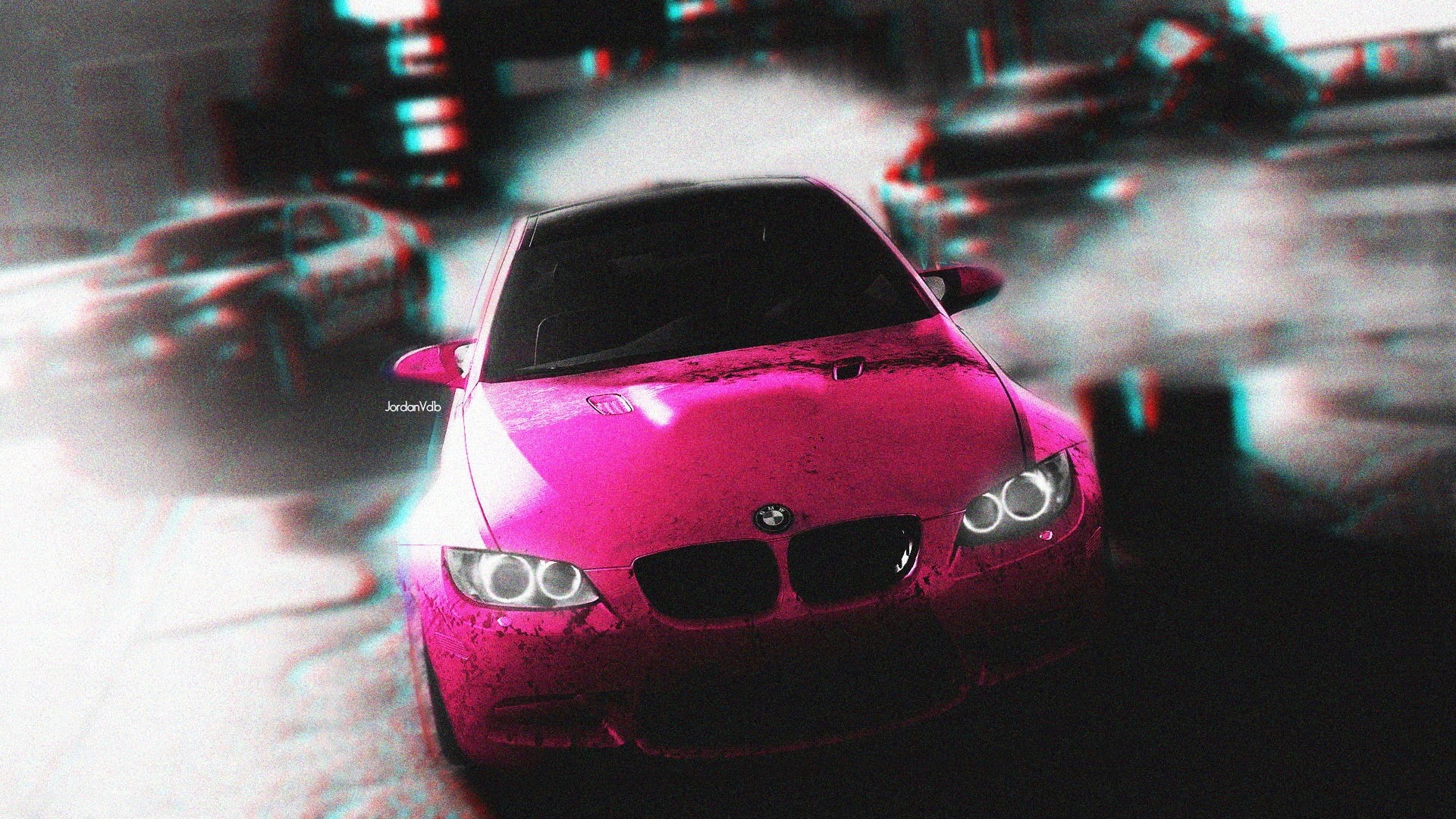 pink, pink color, close-up, car, sunglasses, oakley, transportation, communication, 1080P, city, incidental people, police, motor vehicle, Photoshop, arts culture and entertainment, HD Wallpaper