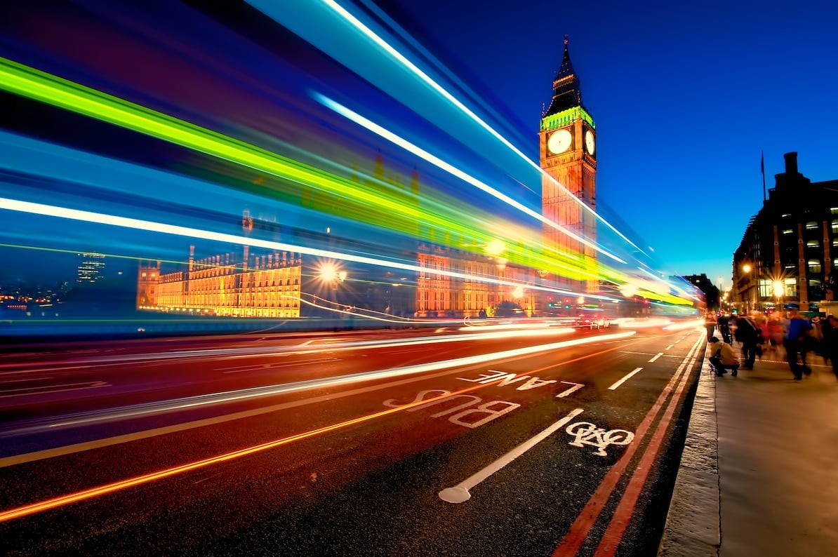 clock tower, street, blurred Motion, travel, london - England, famous Place, light, traffic, cityscape, architecture, UK, 480P, blur, transportation, night, HD Wallpaper