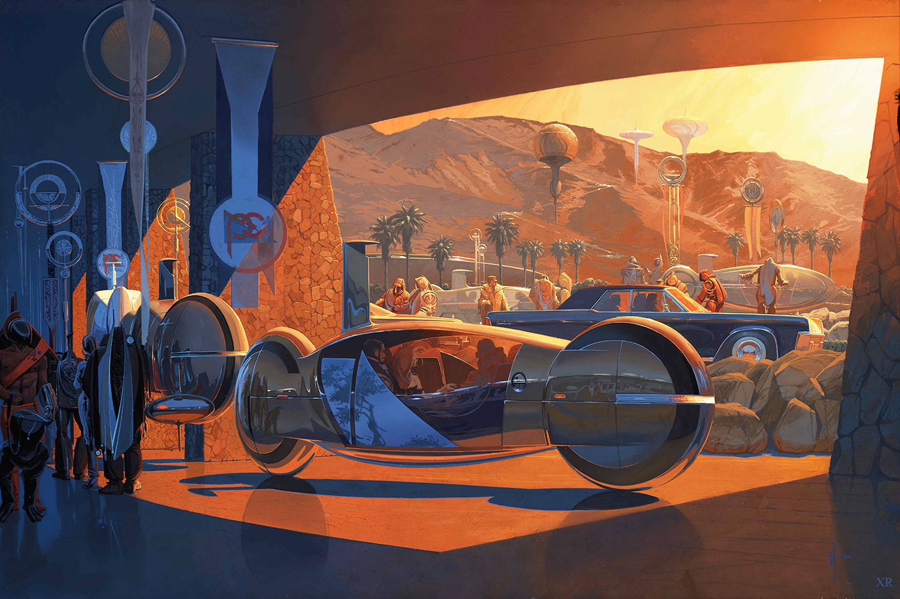 concept art, 2K, automotive, Syd Mead, HD Wallpaper