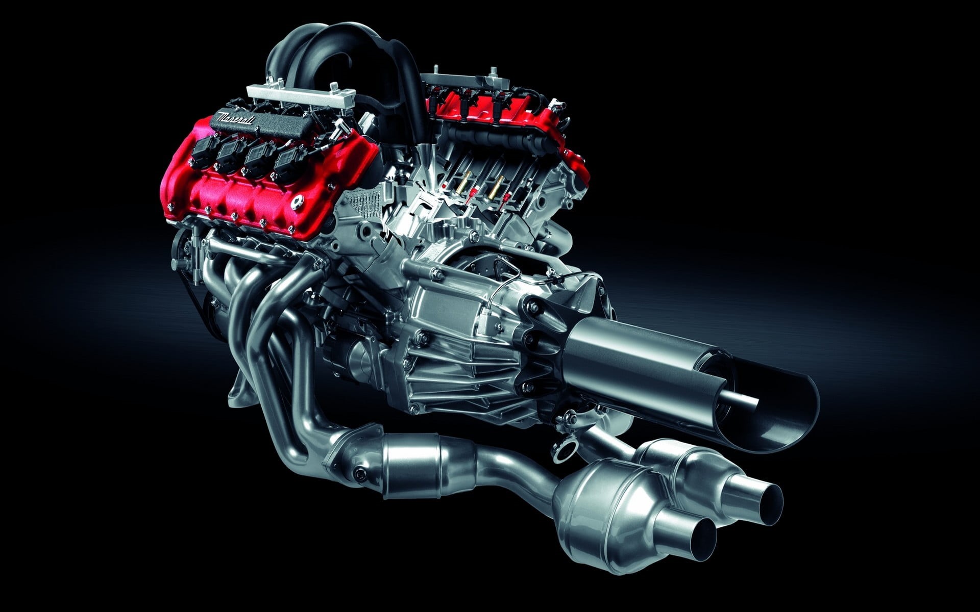 simple background, black, machine part, metal, automotive, communication, innovation, studio shot, black background, red, engine, no people, indoors, reflection, HD Wallpaper