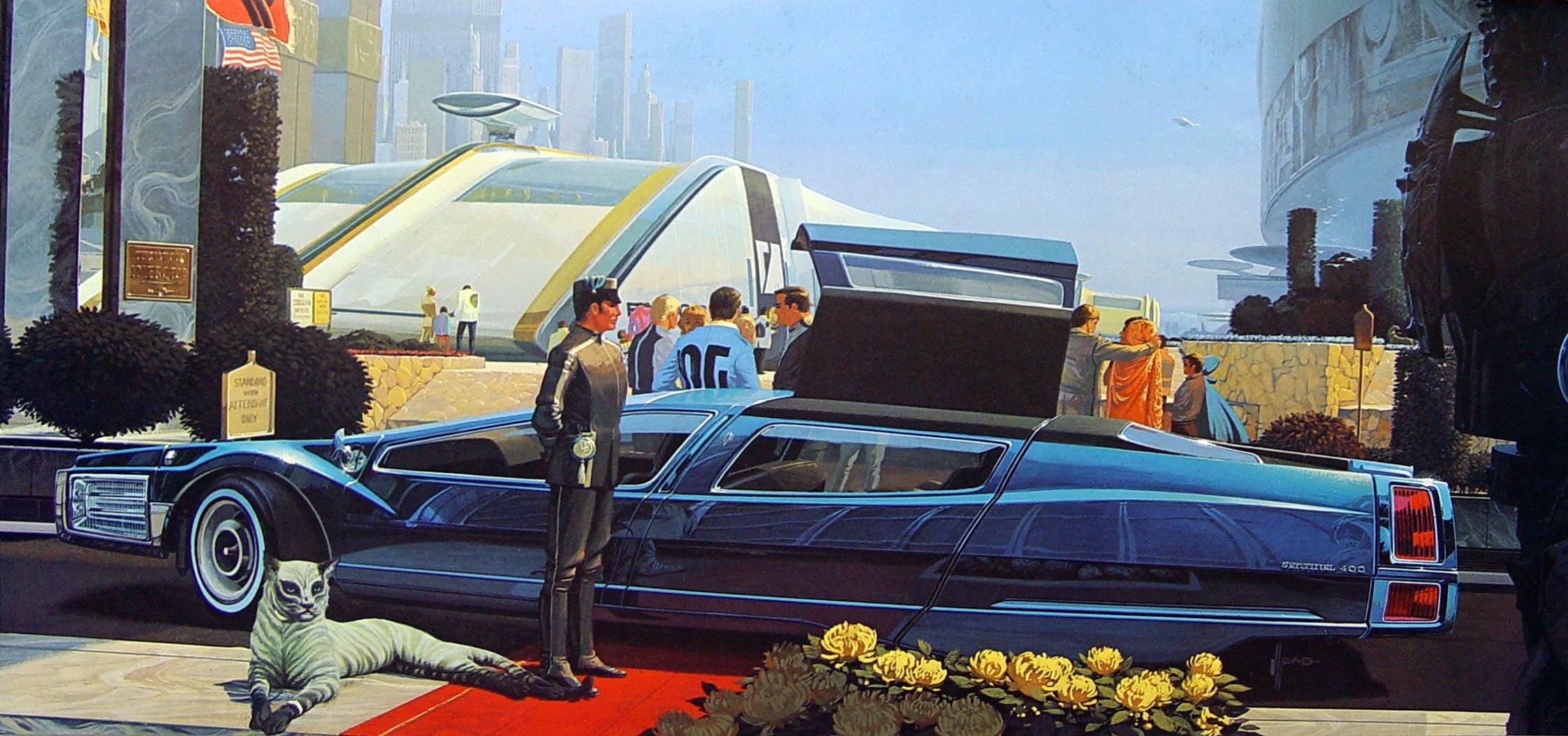Syd Mead, concept art, 1080P, automotive, HD Wallpaper