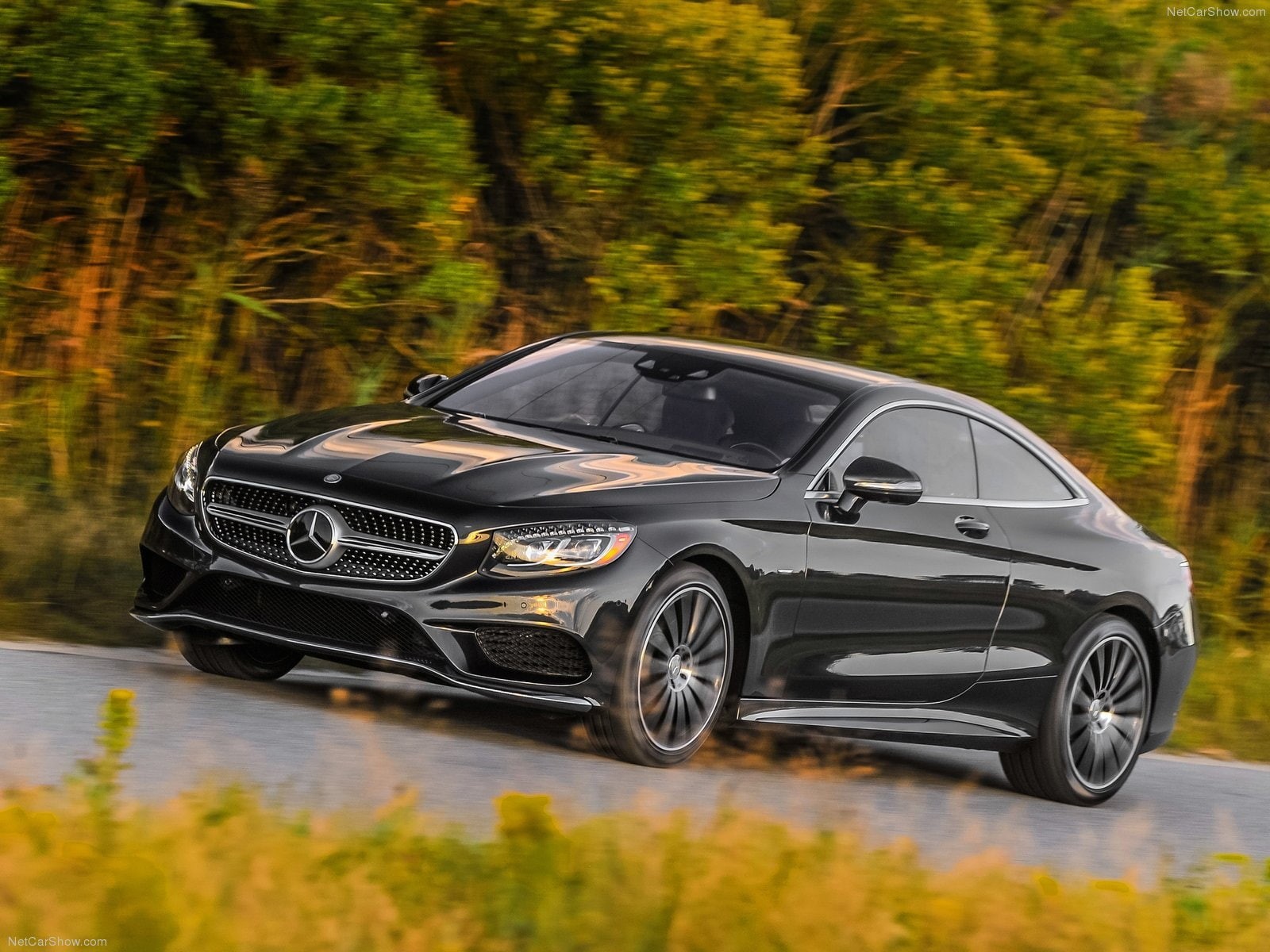 720P, germany, coupe, s550, cars, mercedes, 2015, black, HD Wallpaper