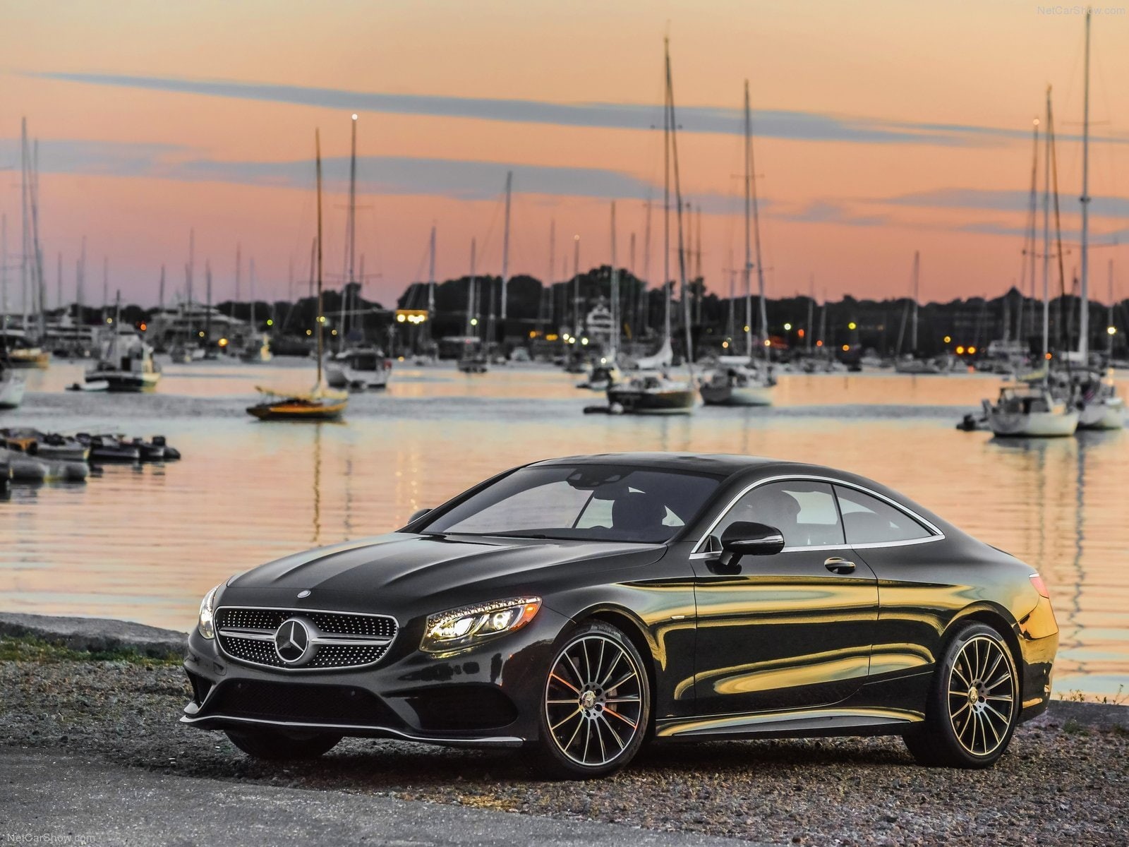 coupe, black, 720P, germany, mercedes, s550, 2015, cars, HD Wallpaper